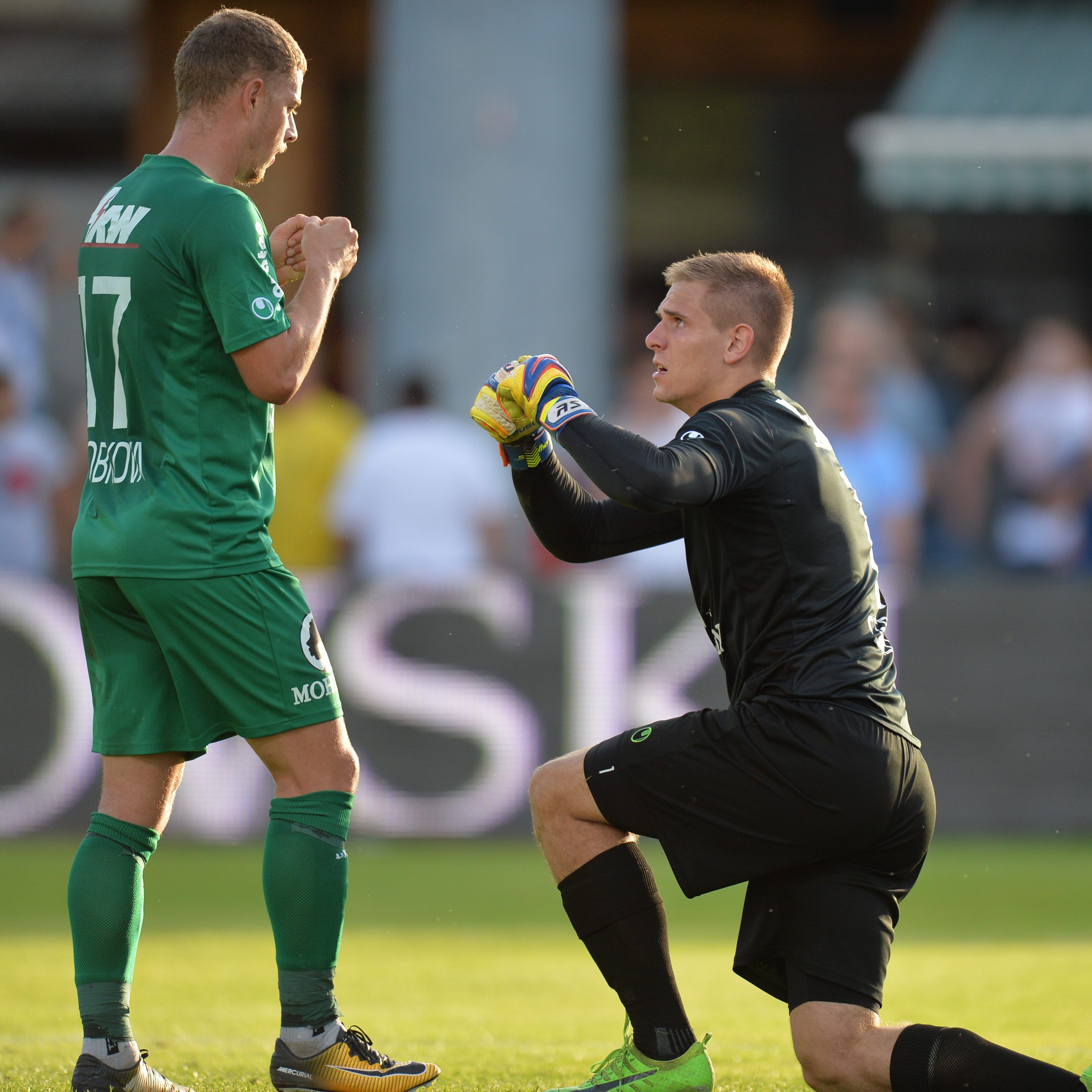 Alexander Sebald (r.) und Daniel Sobkova wollen heute wieder jubeln.