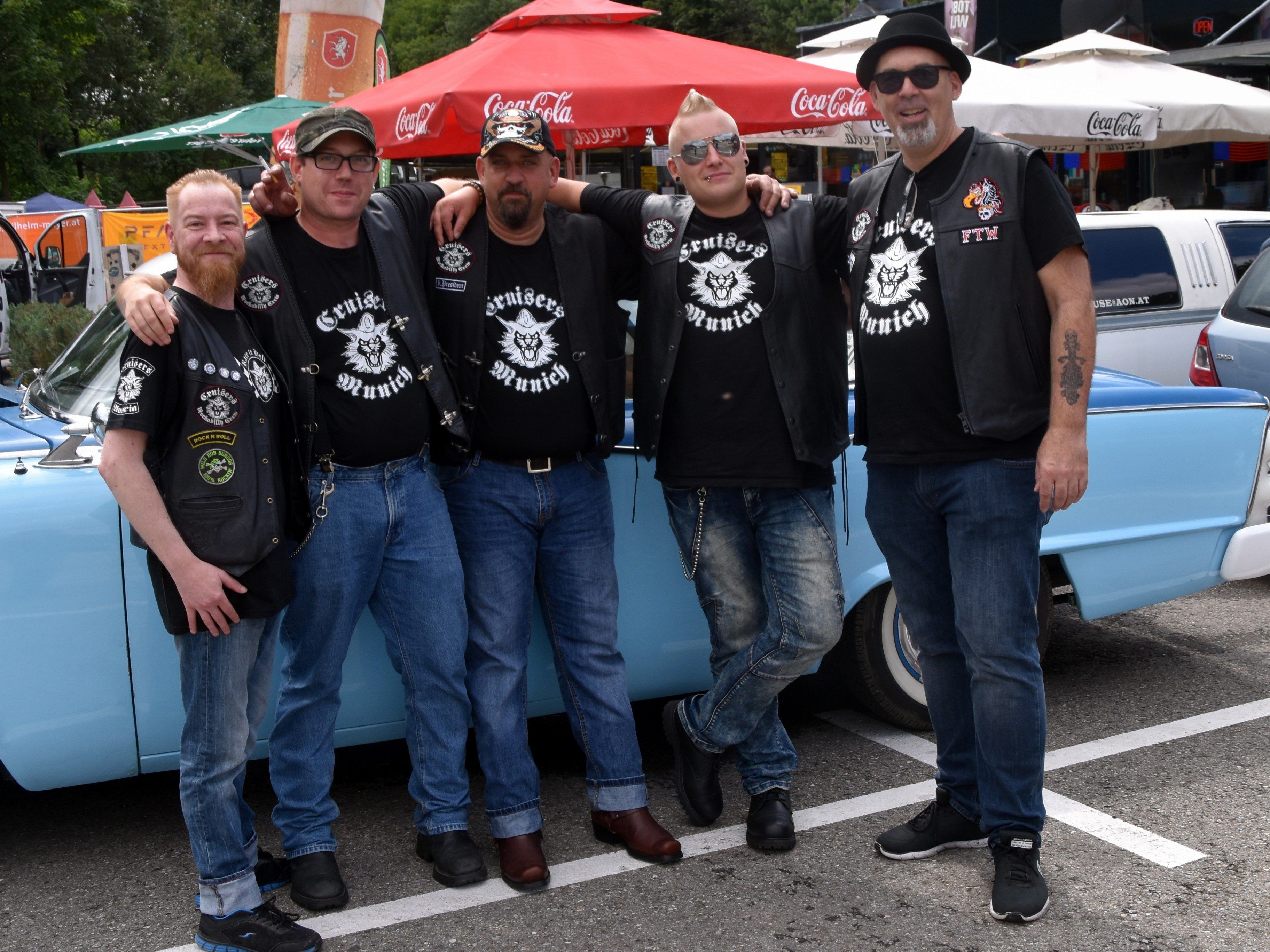 Franki (Vlbg.), Flo, Chris, Johannes aus Deutschland und Jim aus Seattle