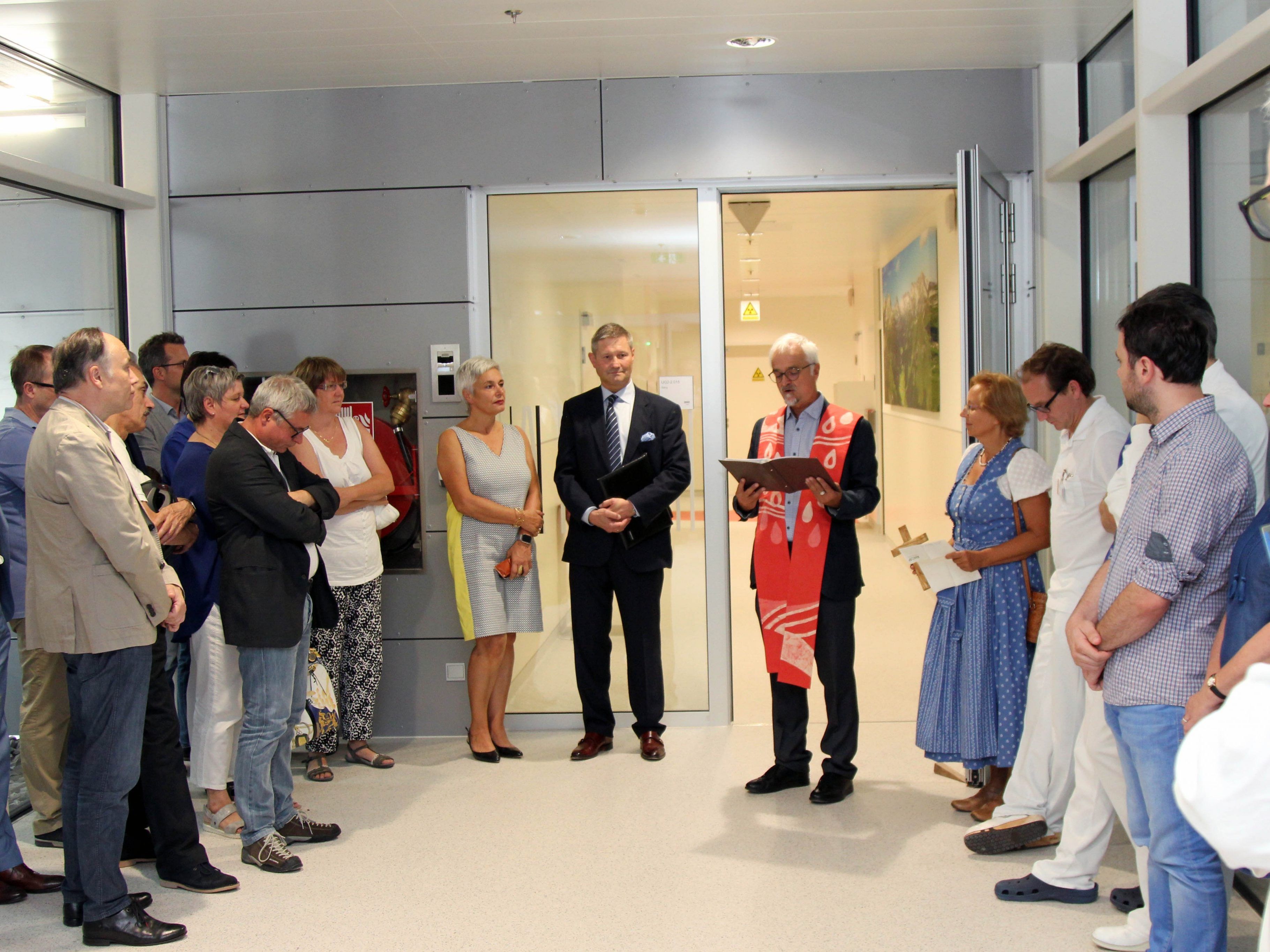 Segnung der neu eröffneten nuklearmedizinischen Bettenstation am LKH Feldkirch.