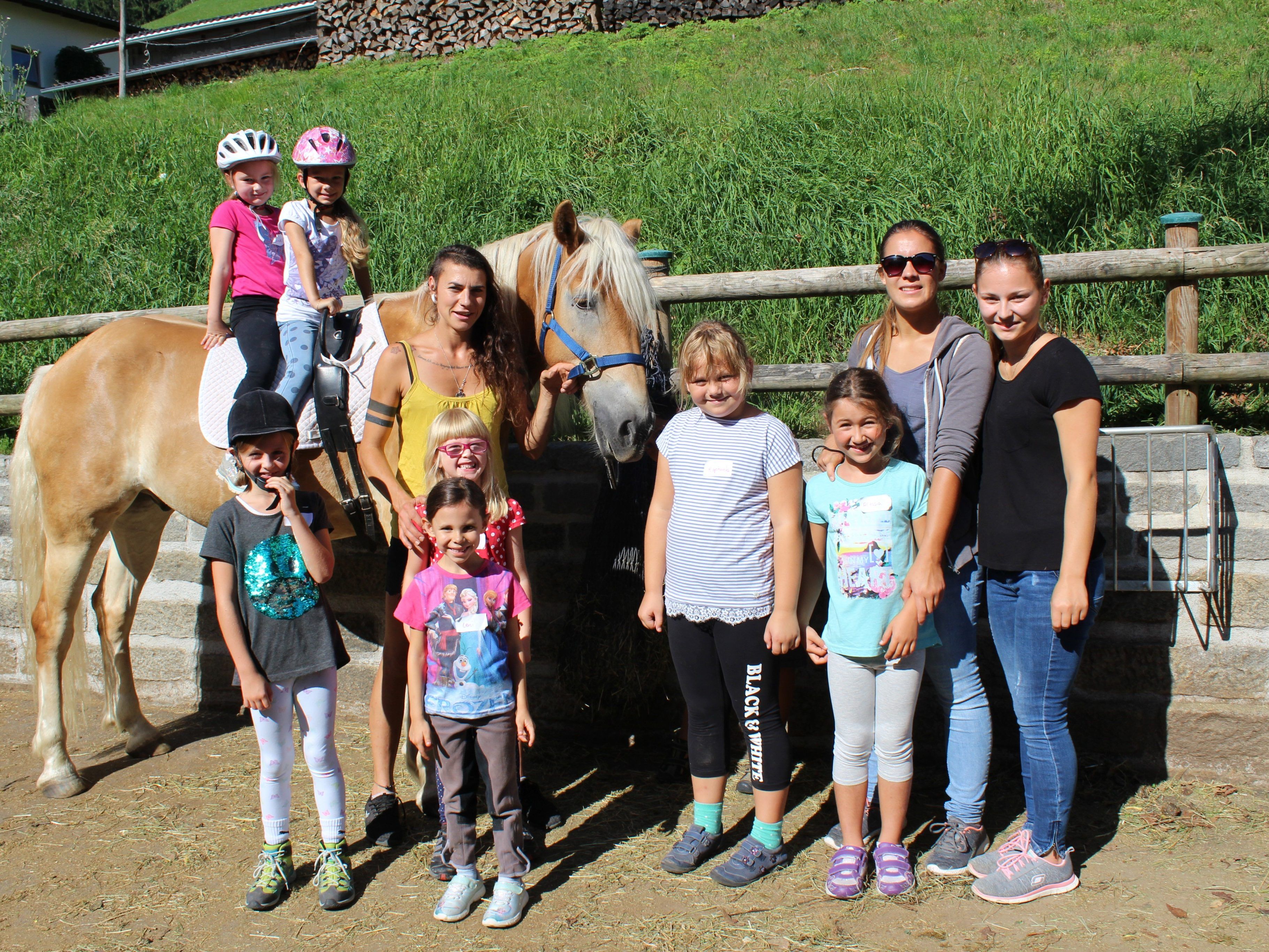 Viel Spaß hatten die Kinder in den Ferien auf dem Saminahof.