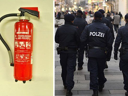 Ein Dieb hatte es in Wien-Neubau auf einen Feuerlöscher abgesehen Ein Dieb hatte es in Wien-Neubau auf einen Feuerlöscher abgesehen