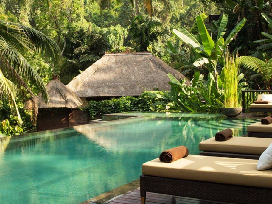 "Hanging Gardens": Ein paradiesisches Hotel auf Bali. "Hanging Gardens": Ein paradiesisches Hotel auf Bali.