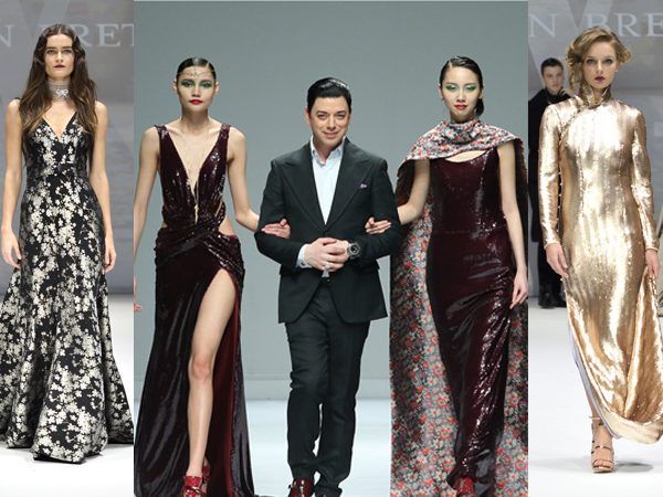 Designer Malan Breton eröffnet die Vienna Fashion Week 2017.