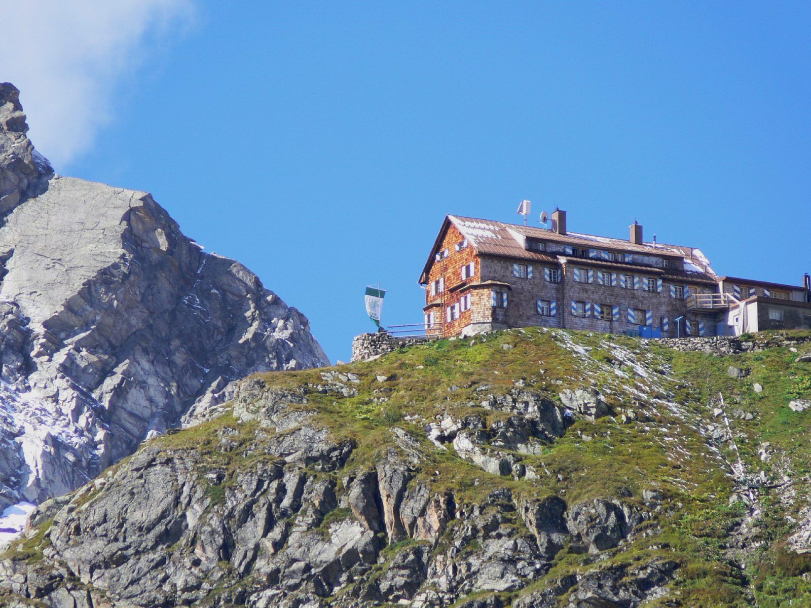 Die Saarbrücker Hütte auf 2538 Metern Höhe war das Ziel des Vater-Tochter-Gespanns.
