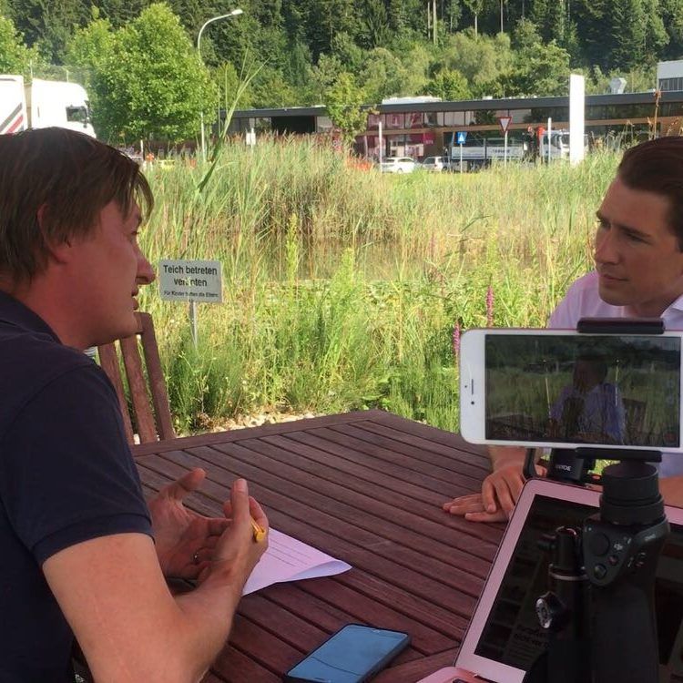 Persönlich: Sebastian Kurz im Talk mit CR Marc Springer.