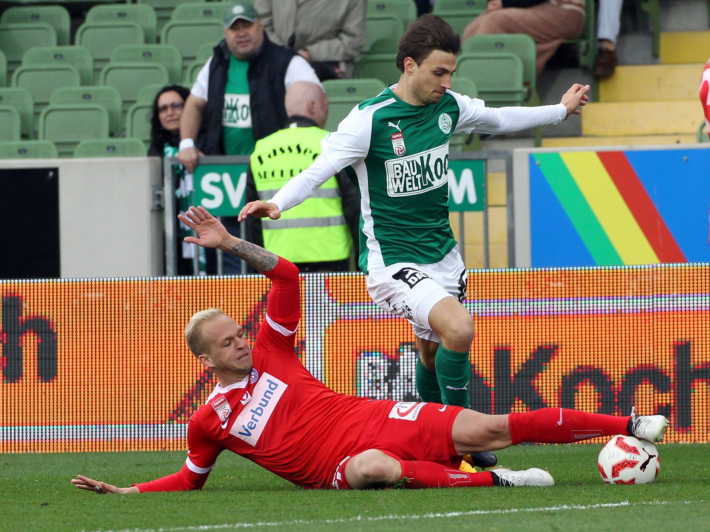 Die Wiener Austria schließt die fünfte Bundesligarunde in Mattersburg ab. Die Wiener Austria schließt die fünfte Bundesligarunde in Mattersburg ab.