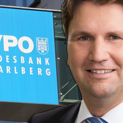 Michel Haller, Vorstandsvorsitzender der Hypo Vorarlberg ist zufrieden mit der halbjahresbilanz seiner Bank.