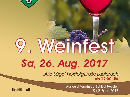 9. Weinfest am 26.8.17