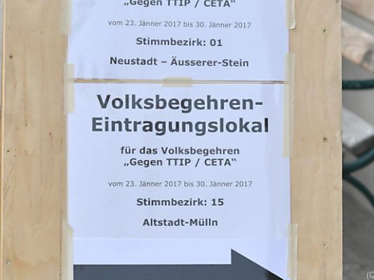 Wann kommt das CETA/TTIP-Volksbegehren in den Nationalrat? Wann kommt das CETA/TTIP-Volksbegehren in den Nationalrat?