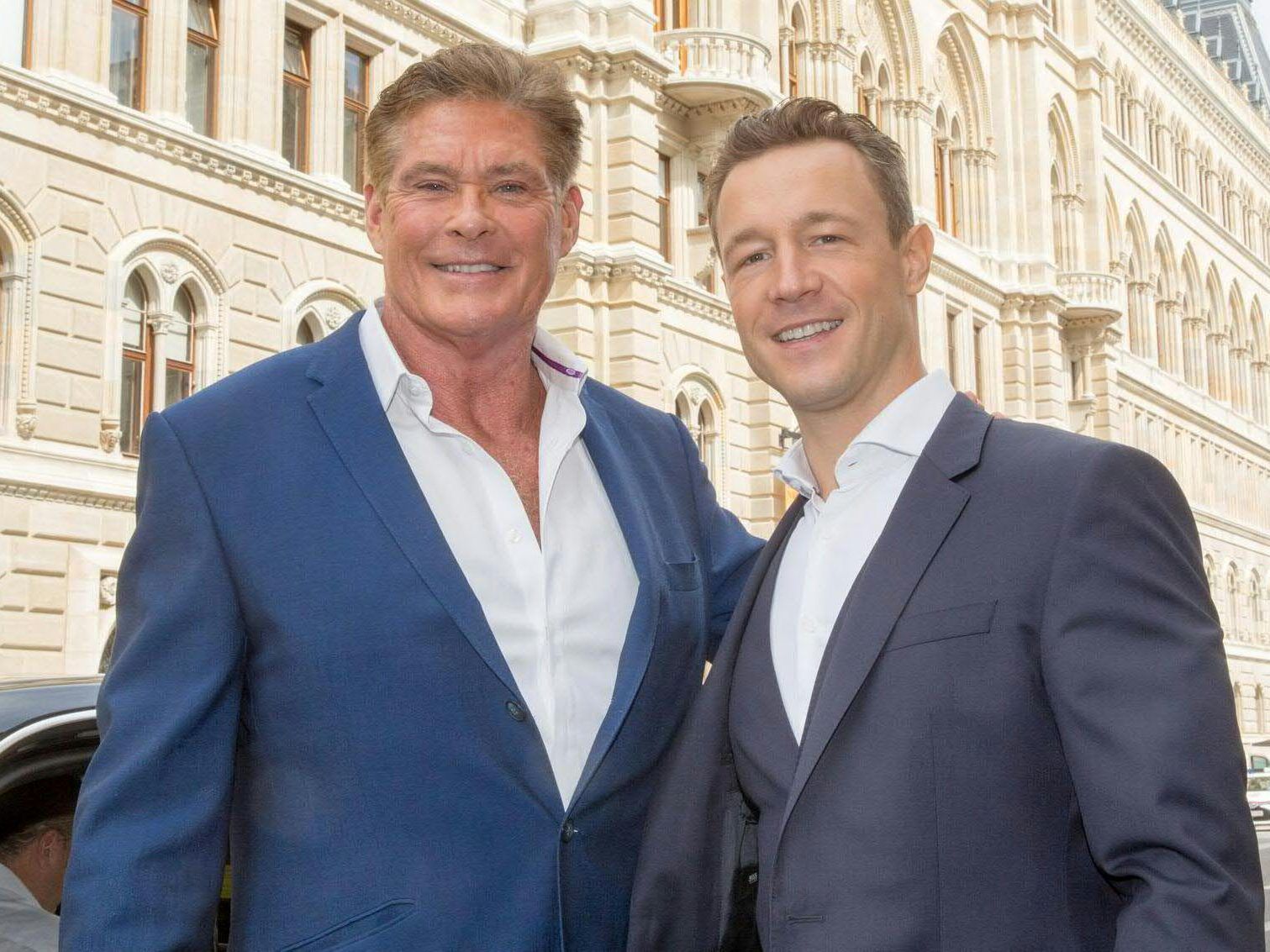 "The Hoff" mit Gernot Blümel (ÖVP) am Wiener Stadtfest.