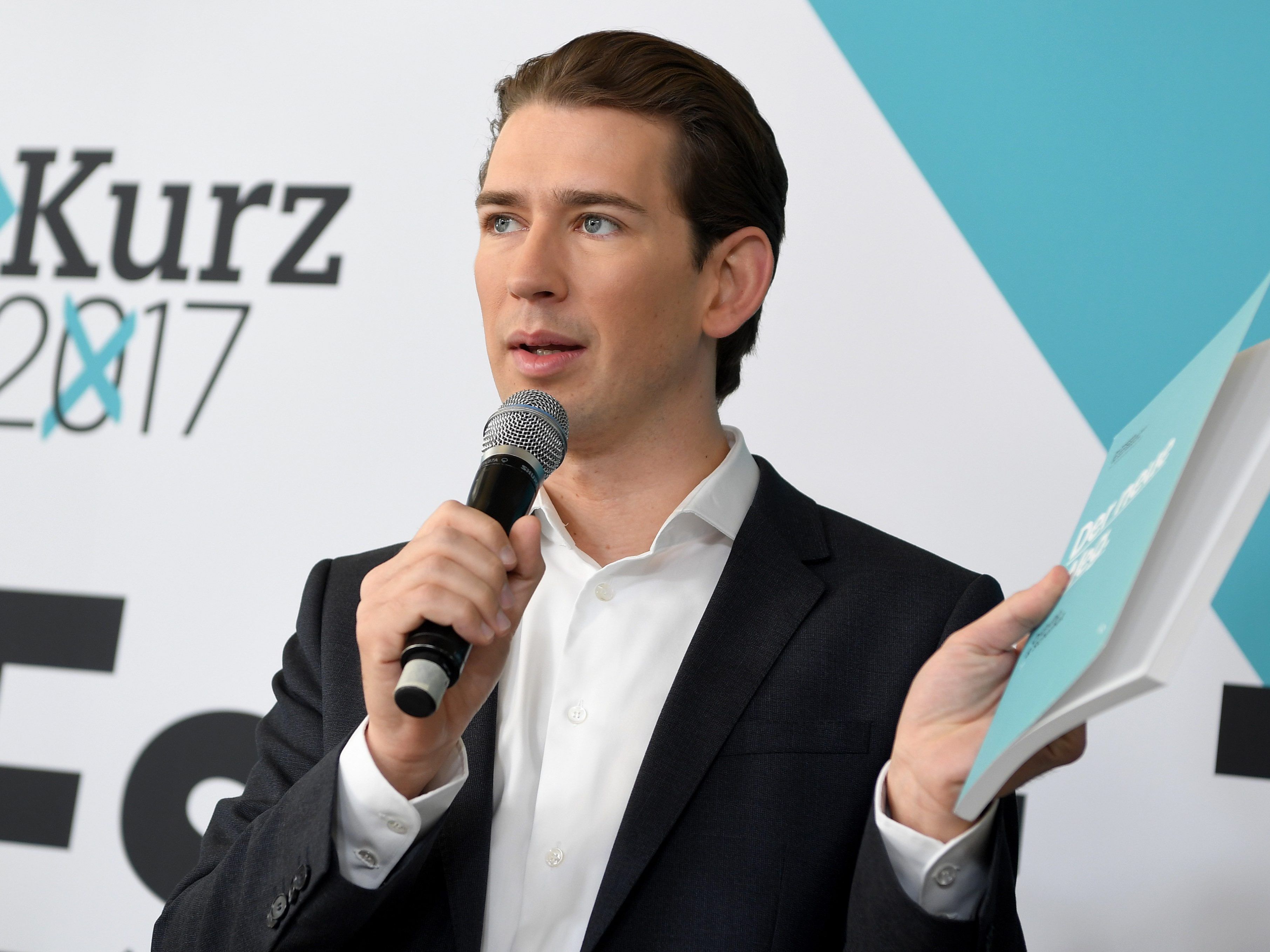 ÖVP-Spitzenkandidat Sebastian Kurz bei der Programm-Präsentation