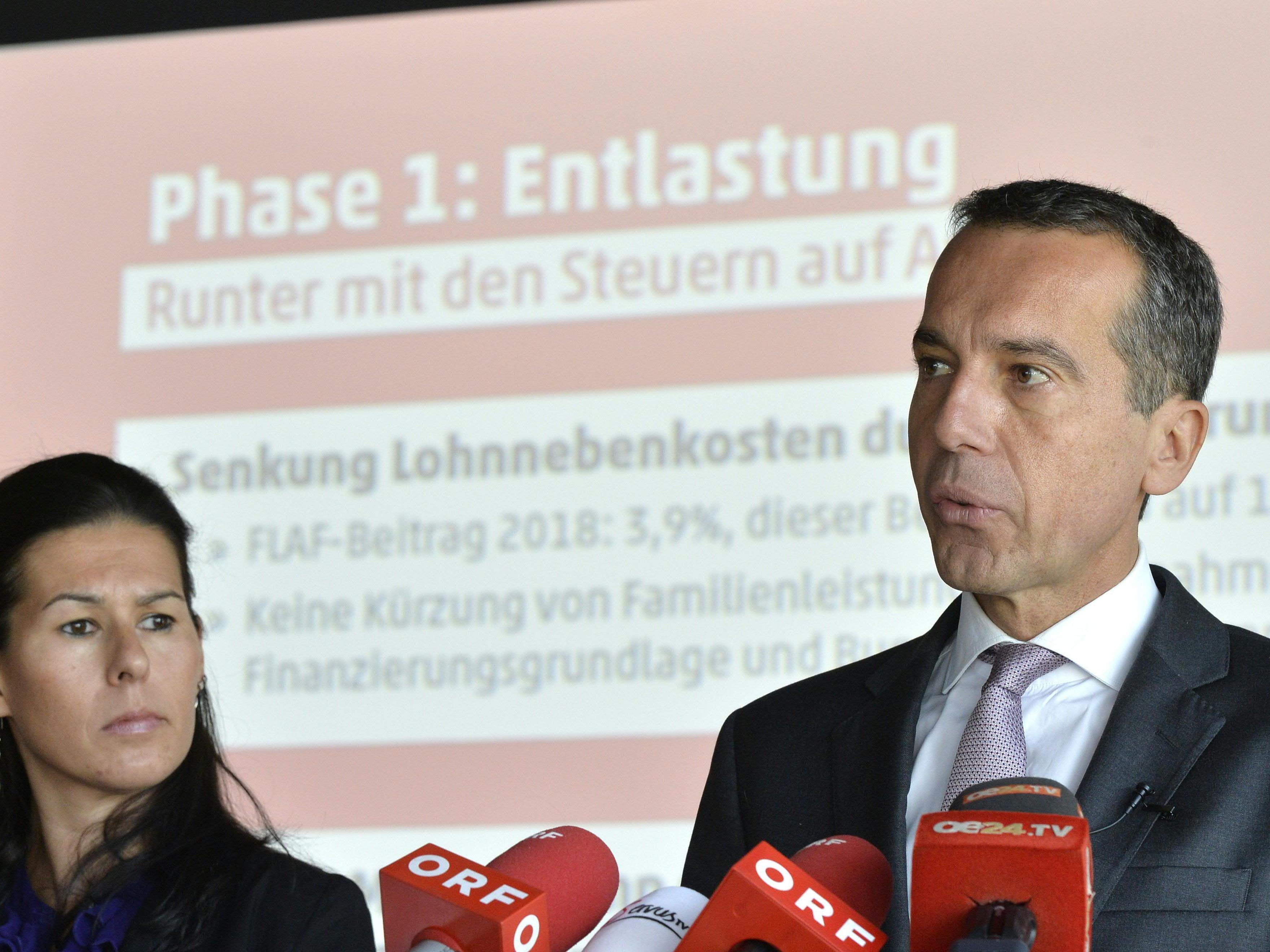 Bundeskanzler Christian Kern hat das Steuerprogramm der SPÖ vorgestellt.
