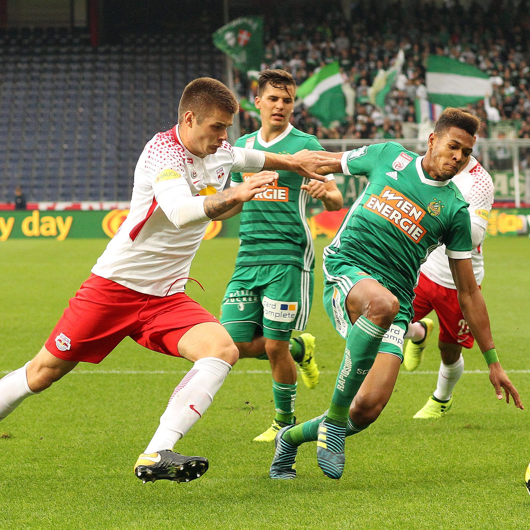 Unentschieden ging das Match zwischen Rapid Wien und Red Bull Salzburg am Sonntag aus.