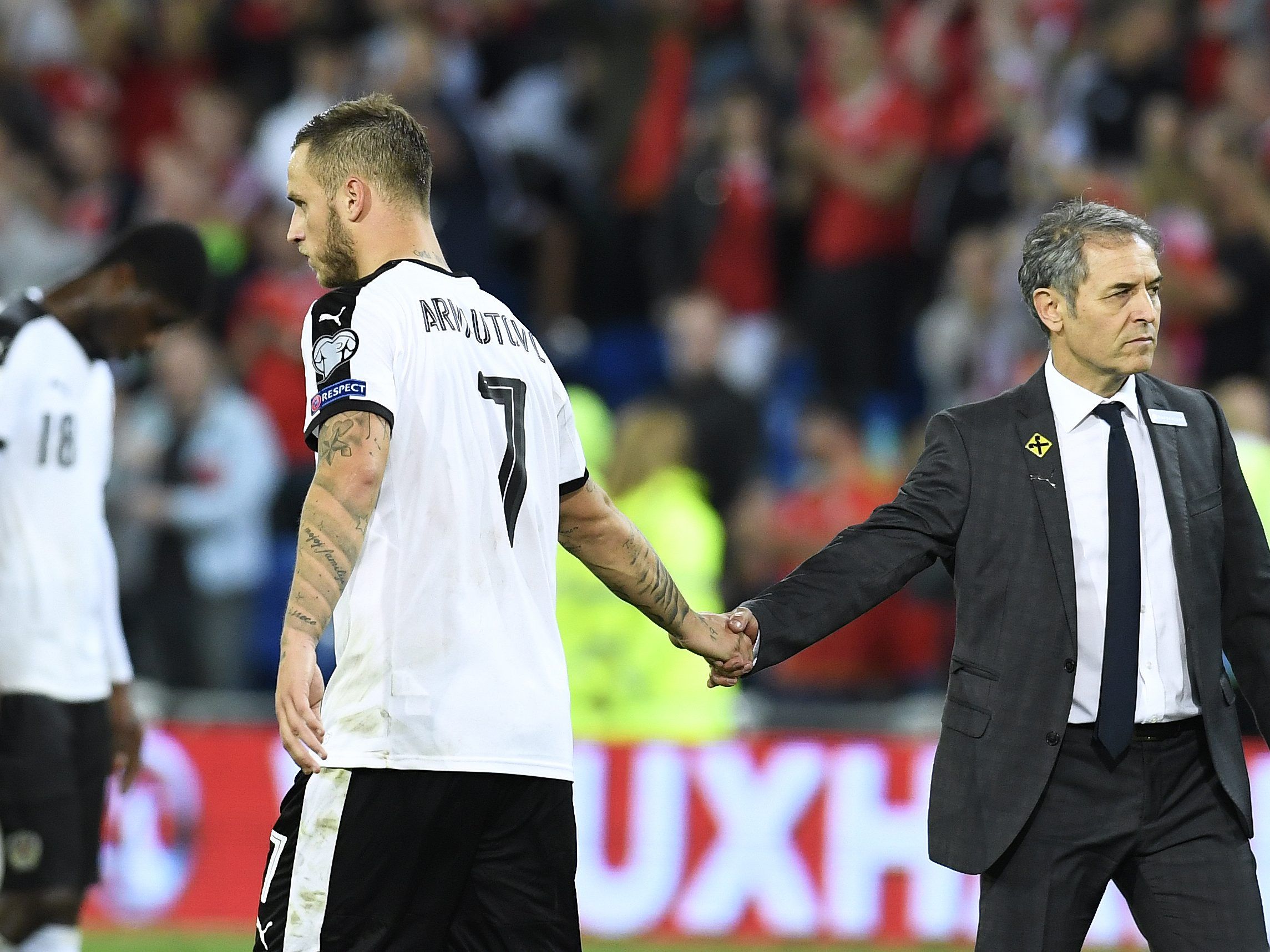 Die Enttäuschung nach der wohl endgültig verpatzten WM-Qualifikation ist nicht nur bei Marko Arnautović und Marcel Koller groß. Die Enttäuschung nach der wohl endgültig verpatzten WM-Qualifikation ist nicht nur bei Marko Arnautović und Marcel Koller groß.