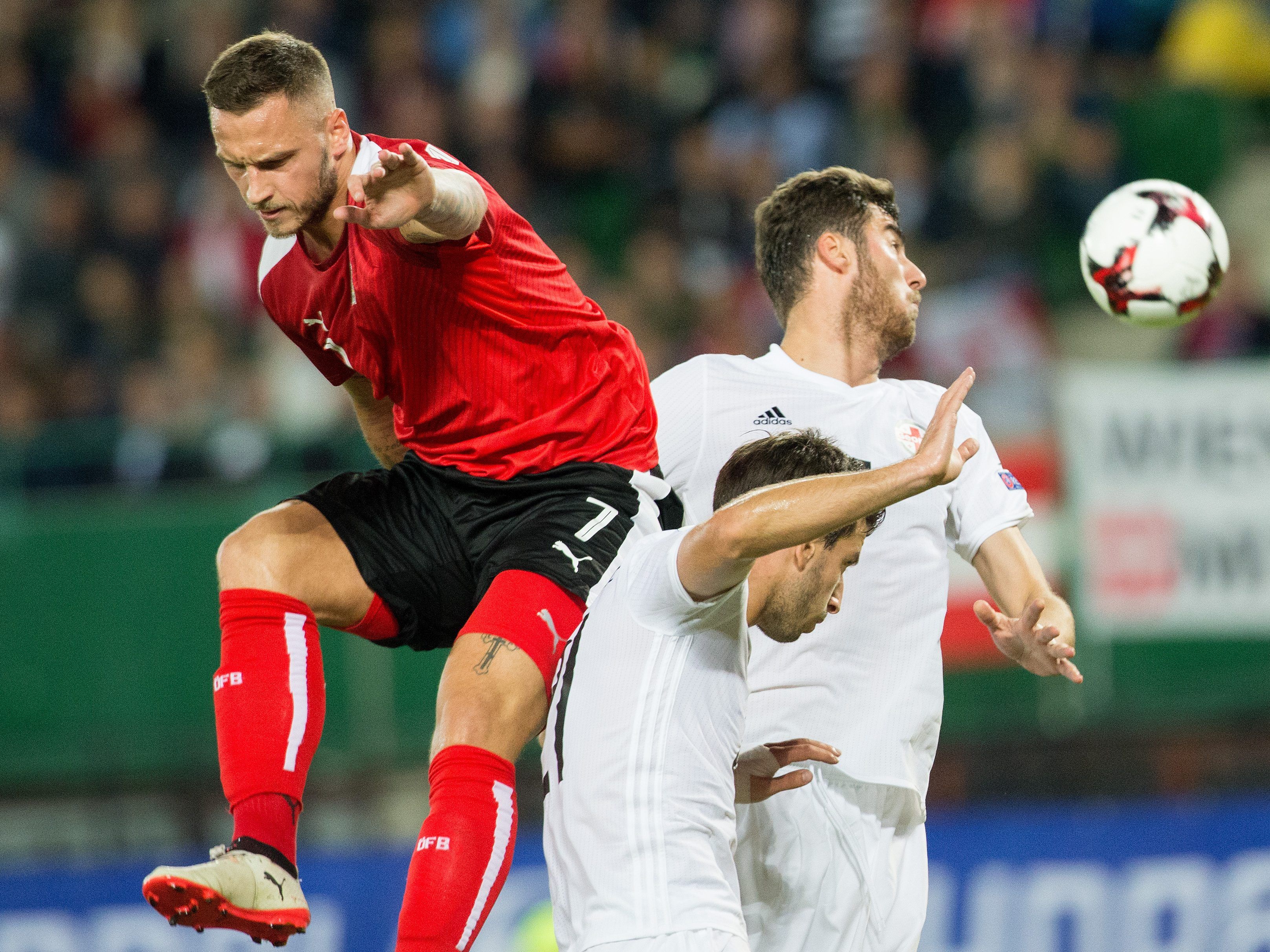 Österreich kam in Wien gegen Georgien nur zu einem 1:1. Österreich kam in Wien gegen Georgien nur zu einem 1:1.