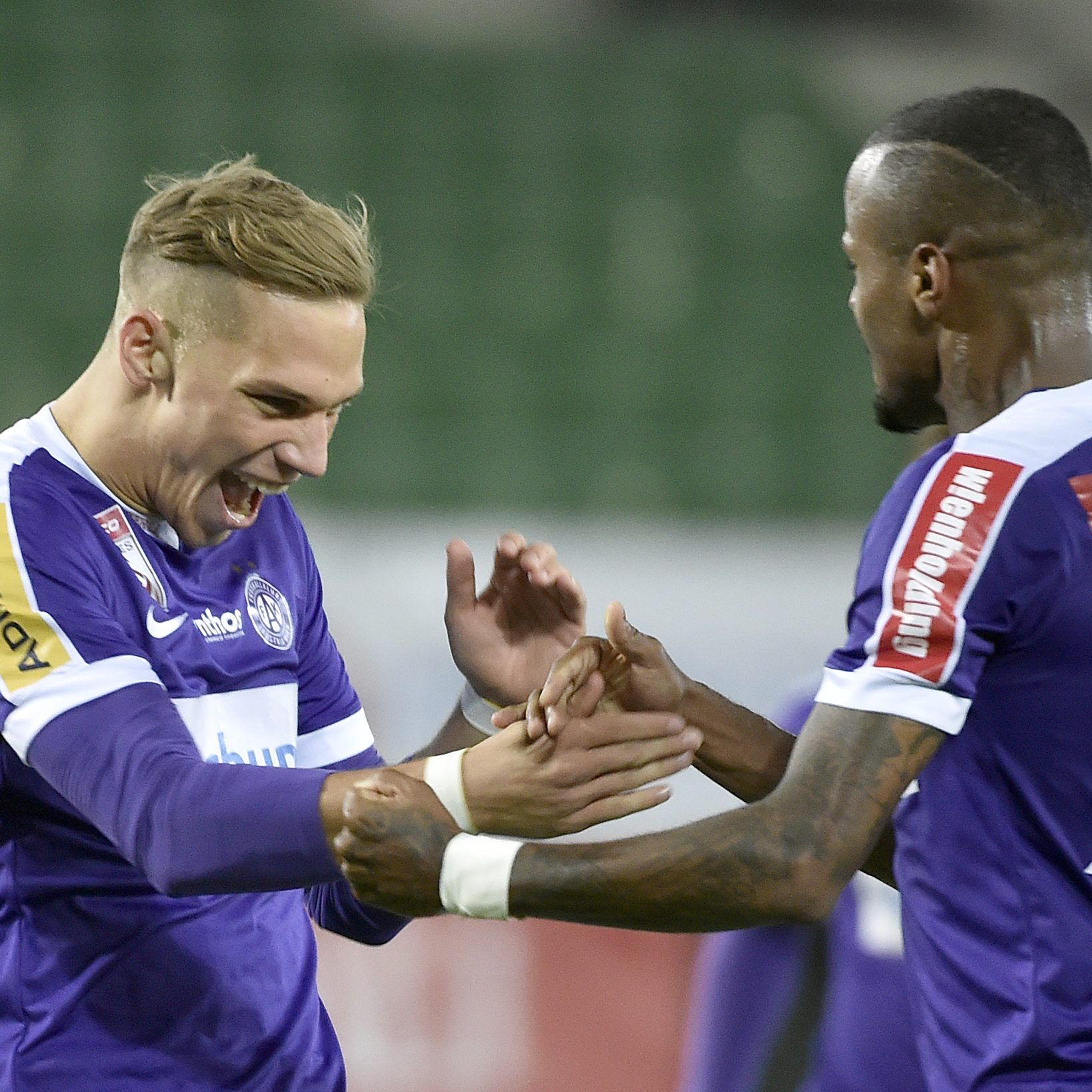 Große Freude bei (v.l.), Christoph Monschein (Austria) und Felipe Pires (Austria)