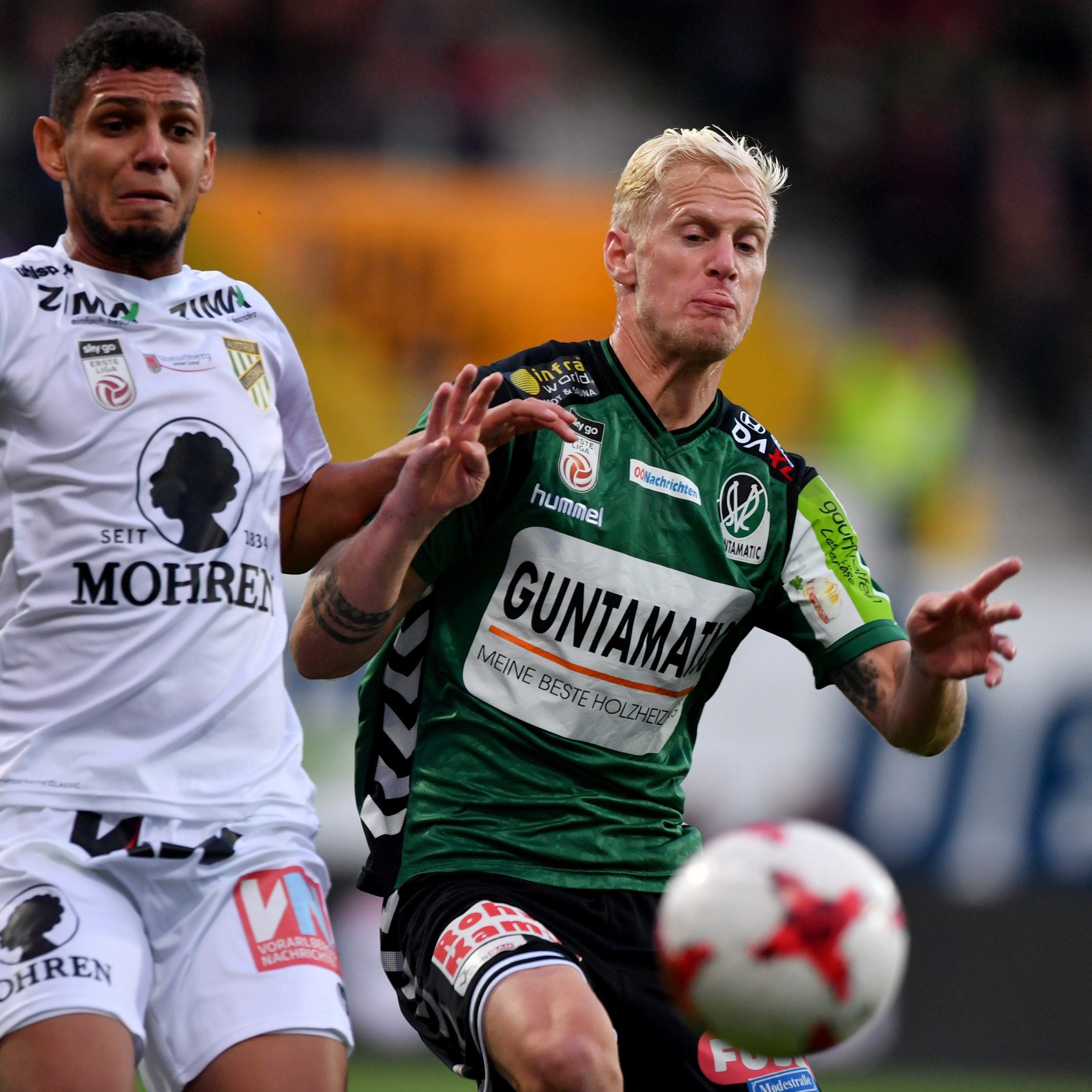 Austria Lustenau konnte eine 1:0-Führung gegen Ried nicht in Punkte umwandeln.