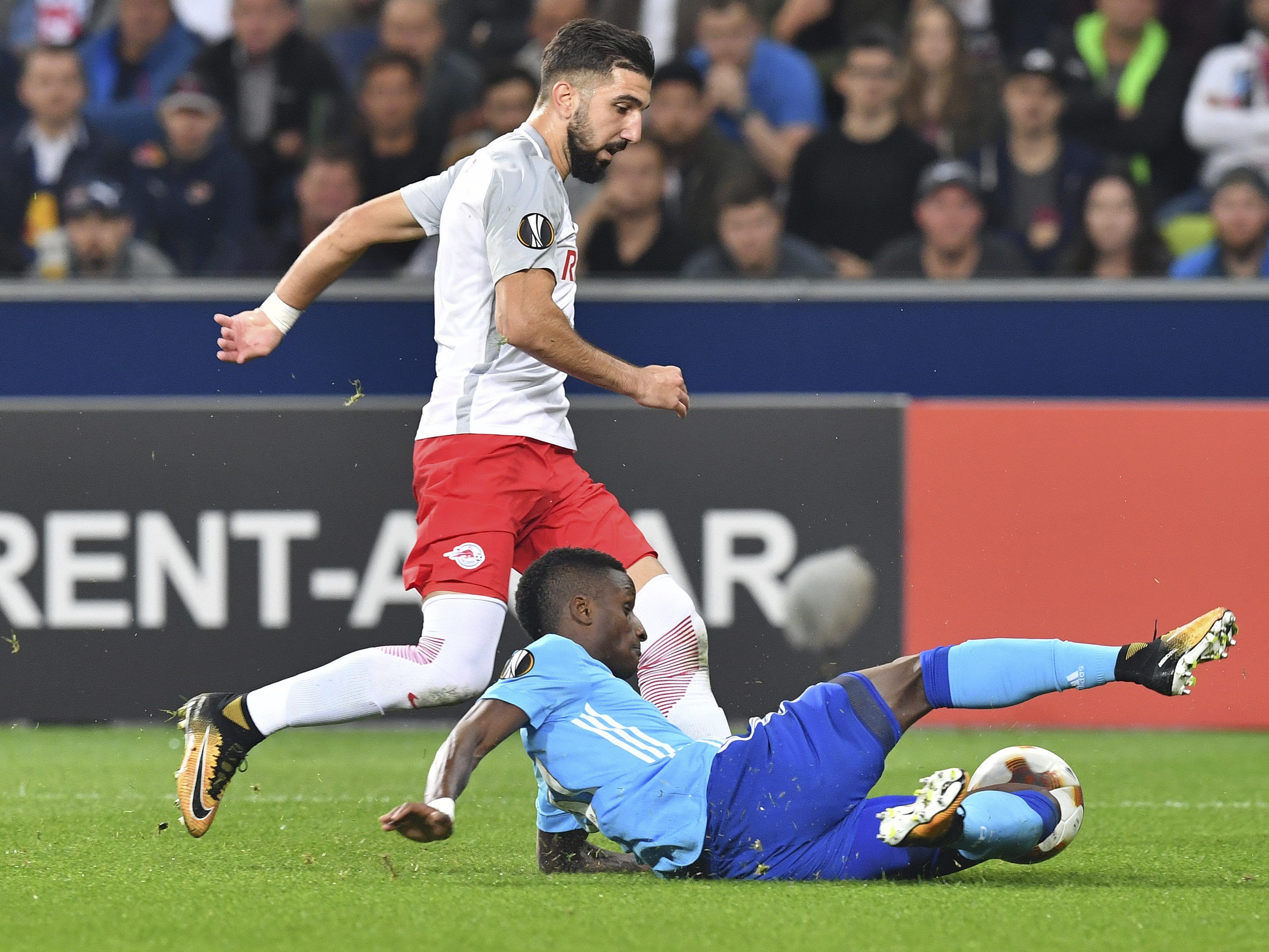 Salzburg-Stürmer Munas Dabbur sorgte gegen Olympique Marseille für die Entscheidung.