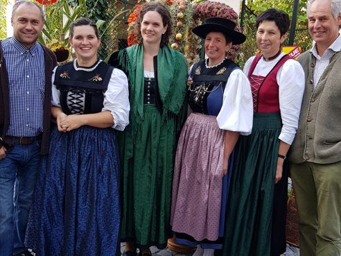 Organisationsteam des Erntedankmarktes: Thomas Laterner, Sybille Burtscher, Elisabeth zeiner-Sazmann, Ruth Burtscher, Andrea Schwarmann, Joesf Türtscher (v.l.)