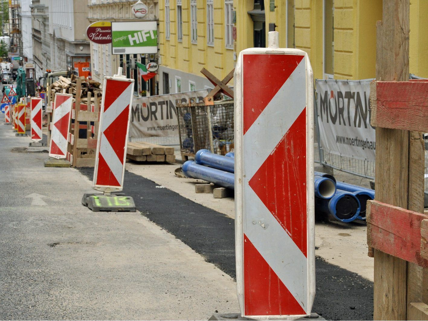 Bei Kreuzung Hirschstettner Straße/Siebenbürgerstraße wird ab Mittwoch gebaut.
