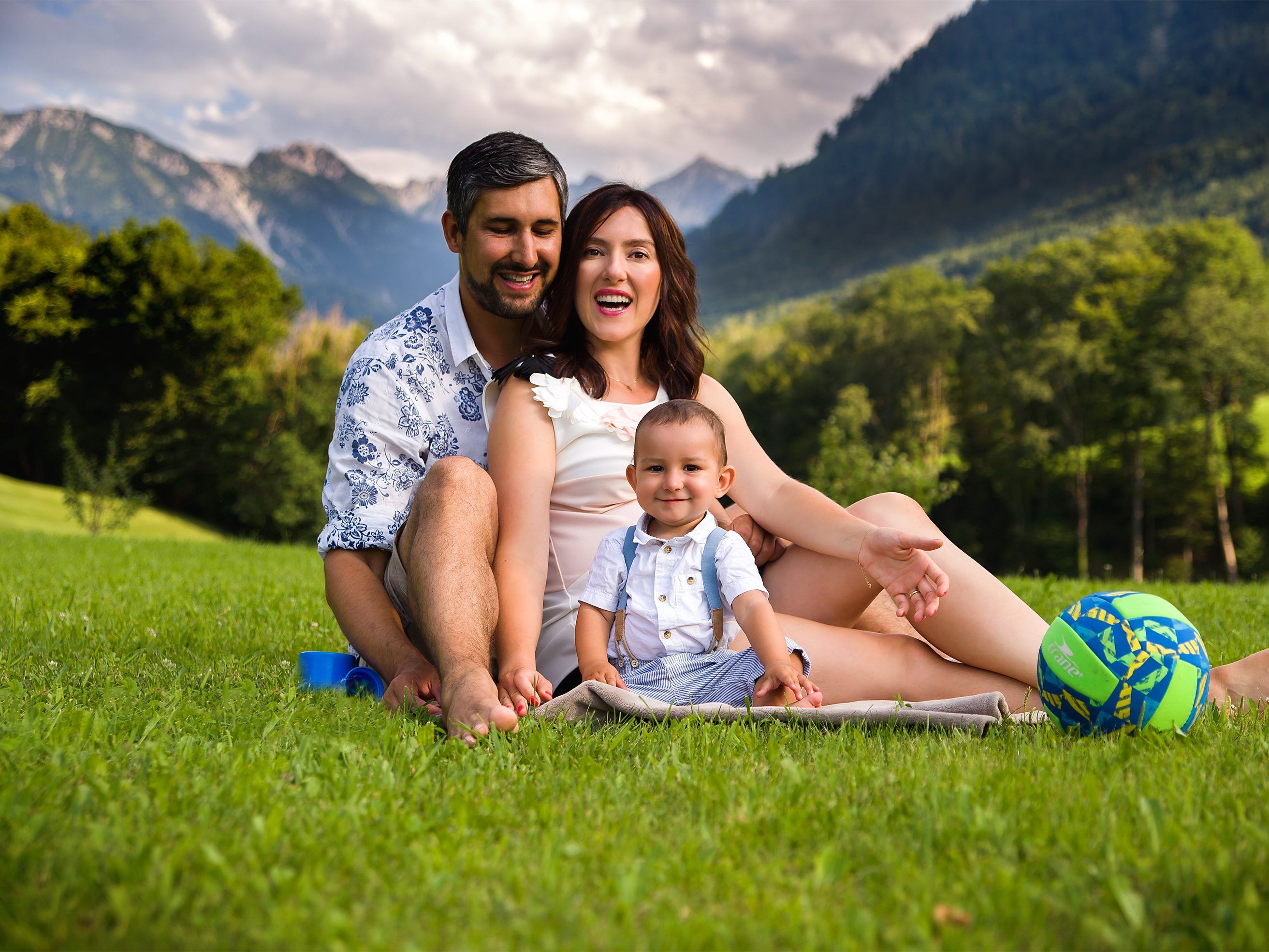 Eines von Marina Gassners fotografischen Steckenpferden ist die Baby- und Familienfotografie wie hier mit Familie Bertsch aus Rankweil.