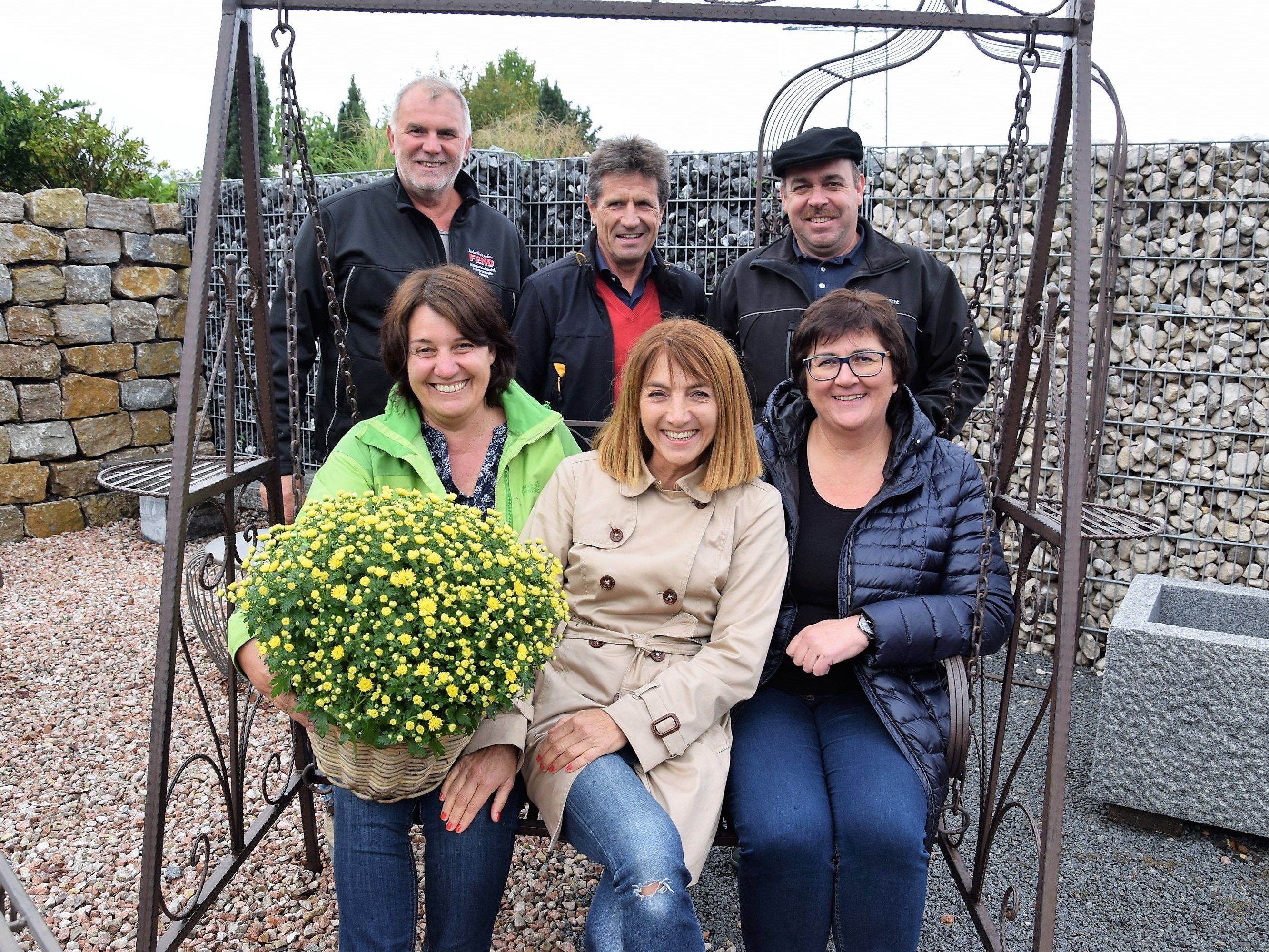 Aussteller unter sich: Georg und Silke Fend, Herbert und Sabine Mittelberger (Conceptlicht), Thomas Amann und Isolde Nachbauer (WG Götzis)