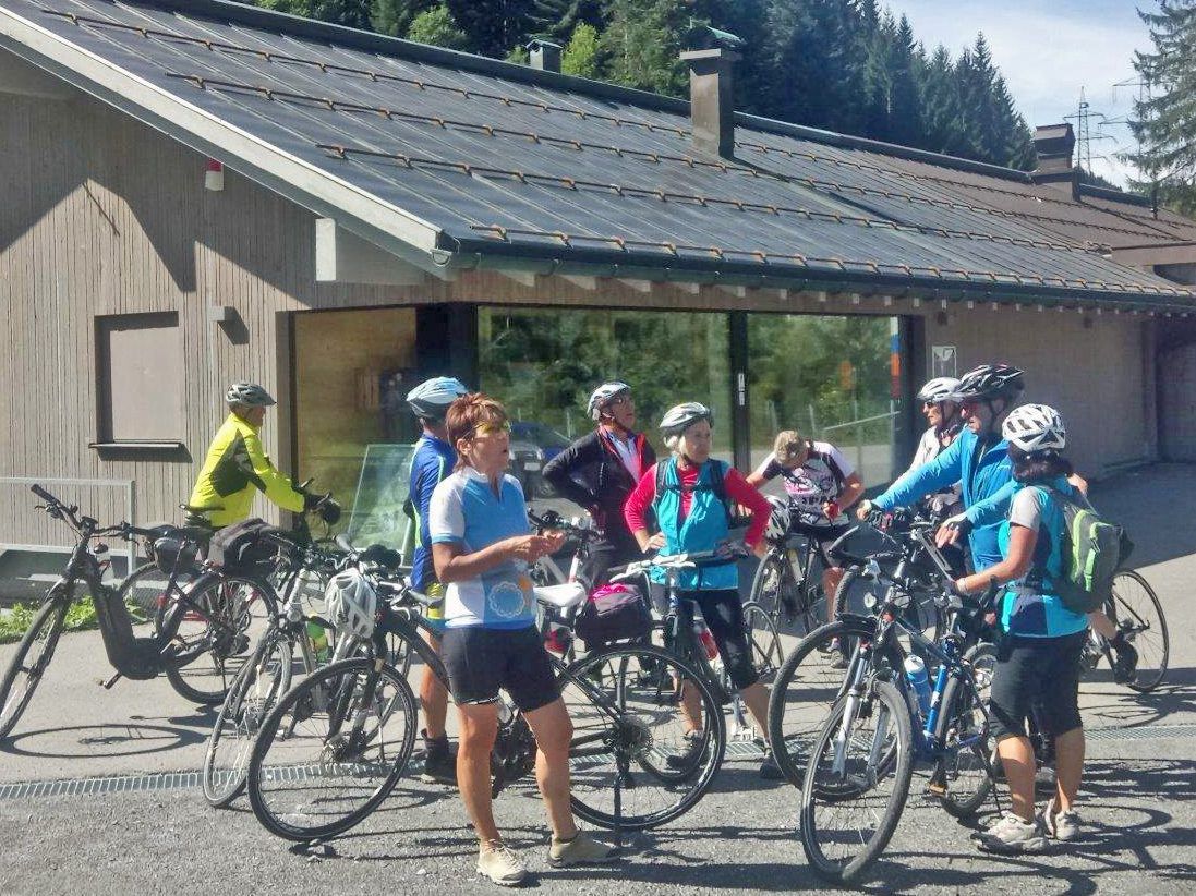 Radteam per pedales auf Tour im Klostertal