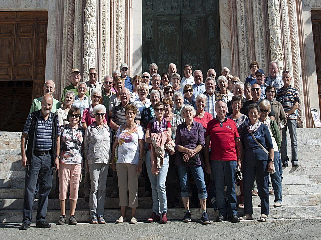 Gruppenbild vor dem Dom von Siena