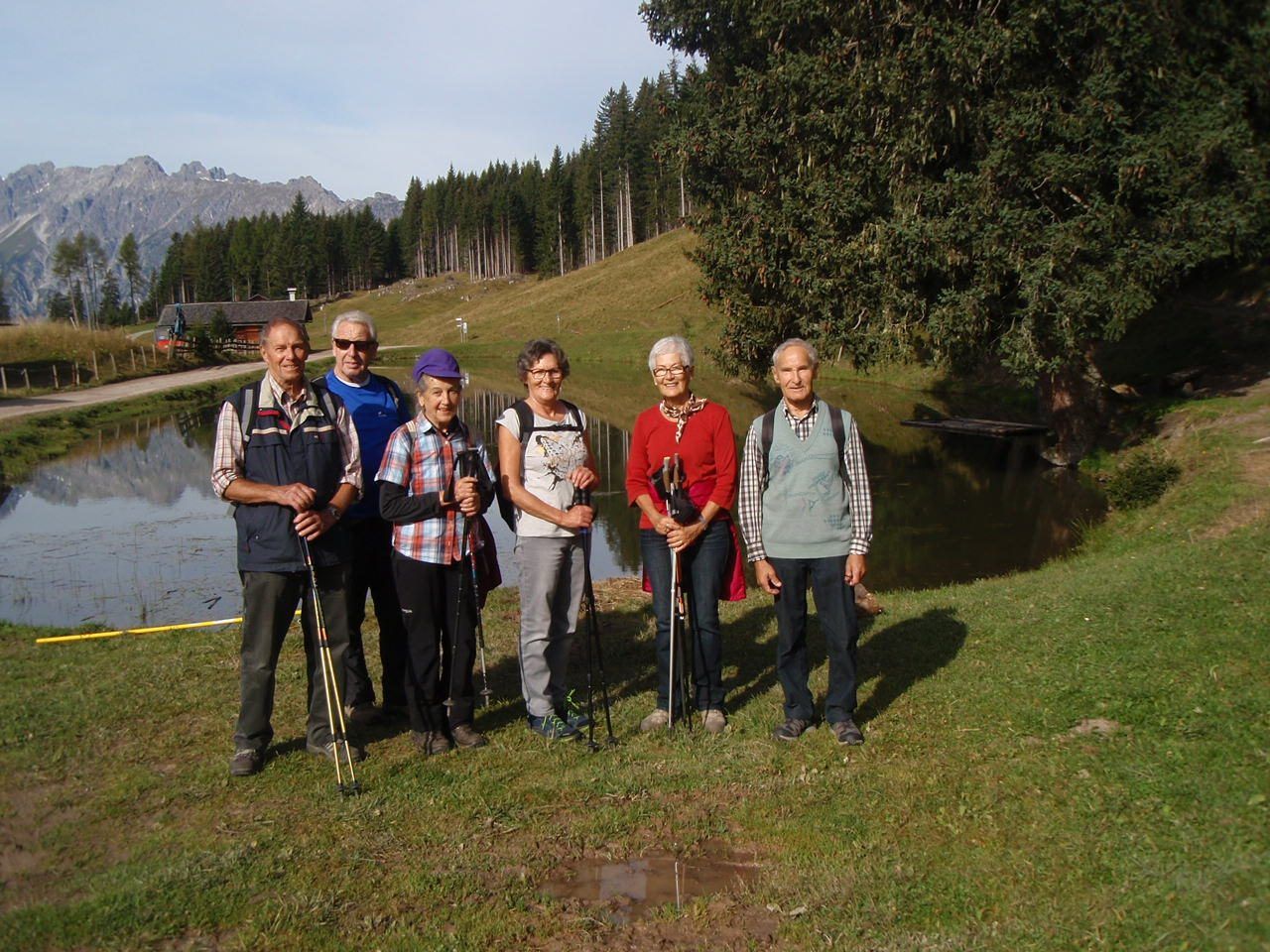 Die Wandergruppe am Fritzasee