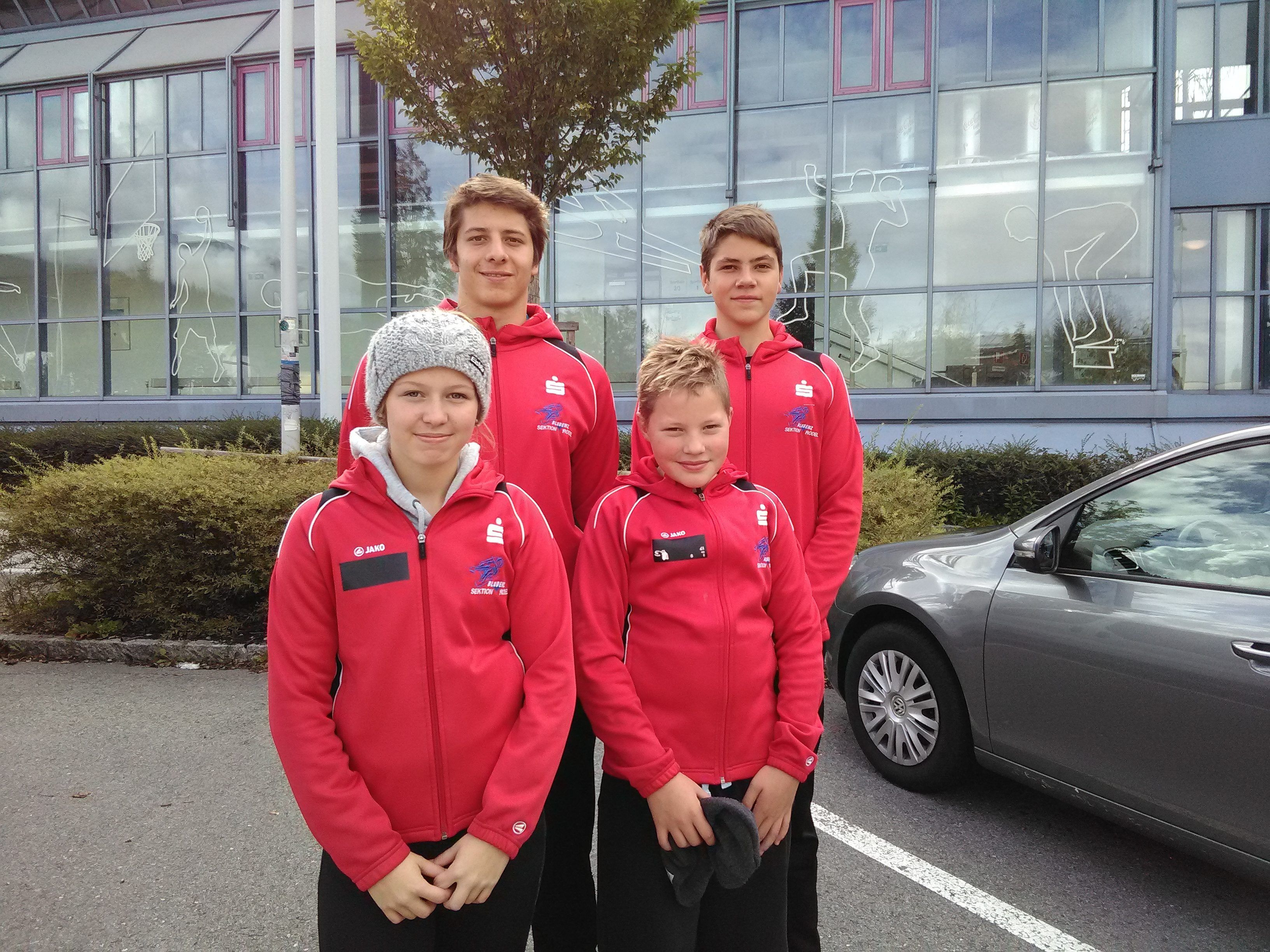 Madlen Loß, Yannick Müller, Lukas Tagwerker, Marcel Tagwerker (v.l.).  