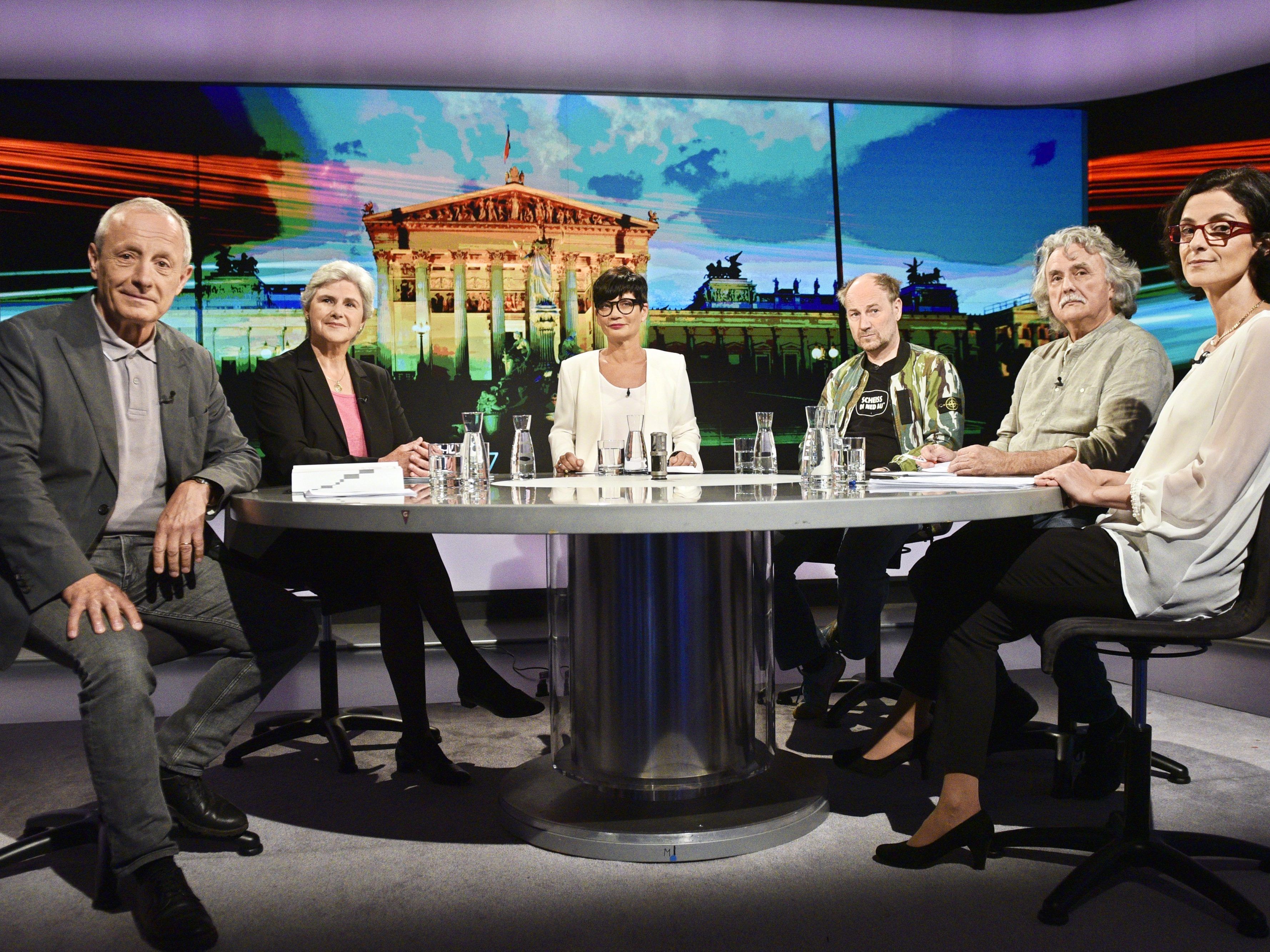 Die Kleinparteien diskutierten im ORF zur Nationalratswahl