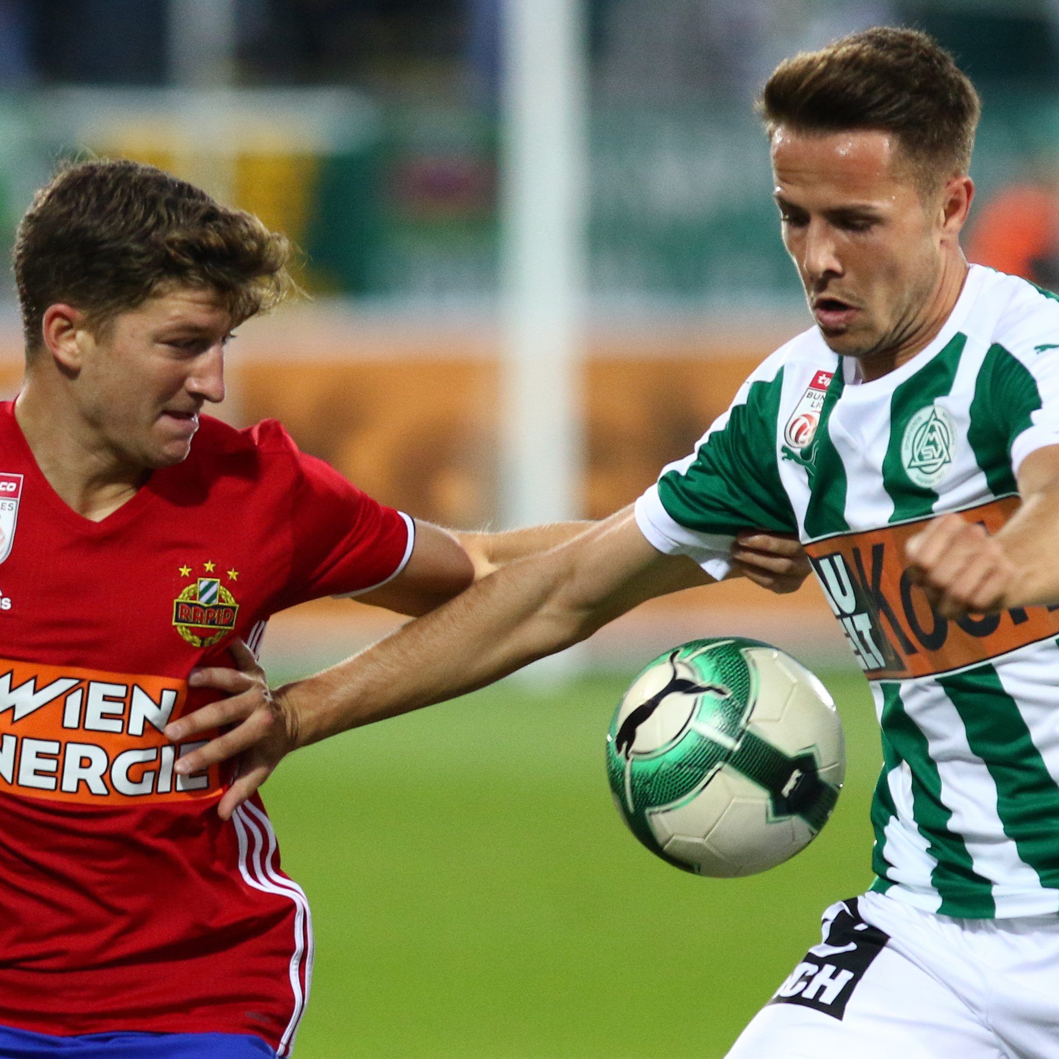 Rapid besiegte Mattersburg am Samstagabend im Pappelstadion