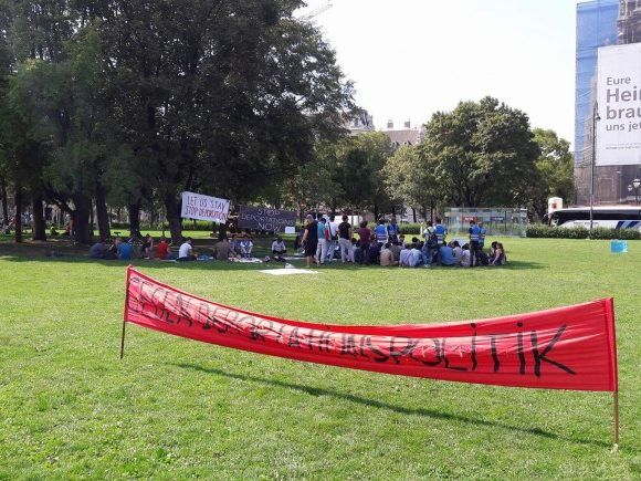 Das Camp im Votivpark war der Auftakt des Protests afghanischer Flüchtlinge.