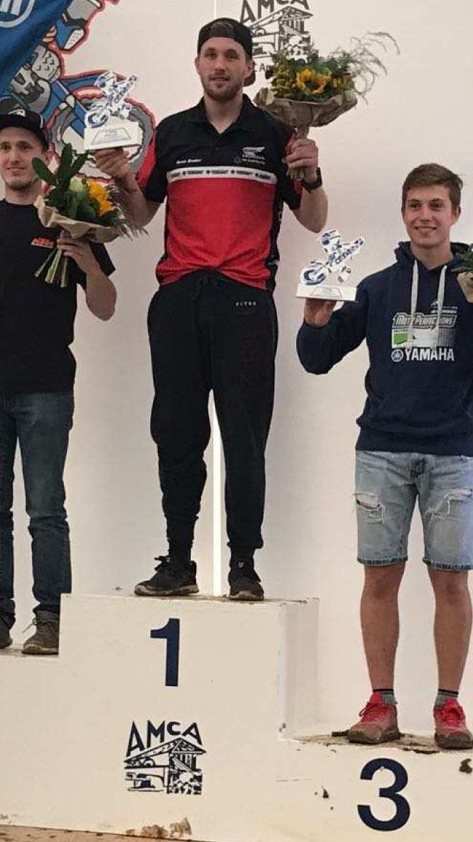 René Ender bei Motocross-Rennen in Dätwil.