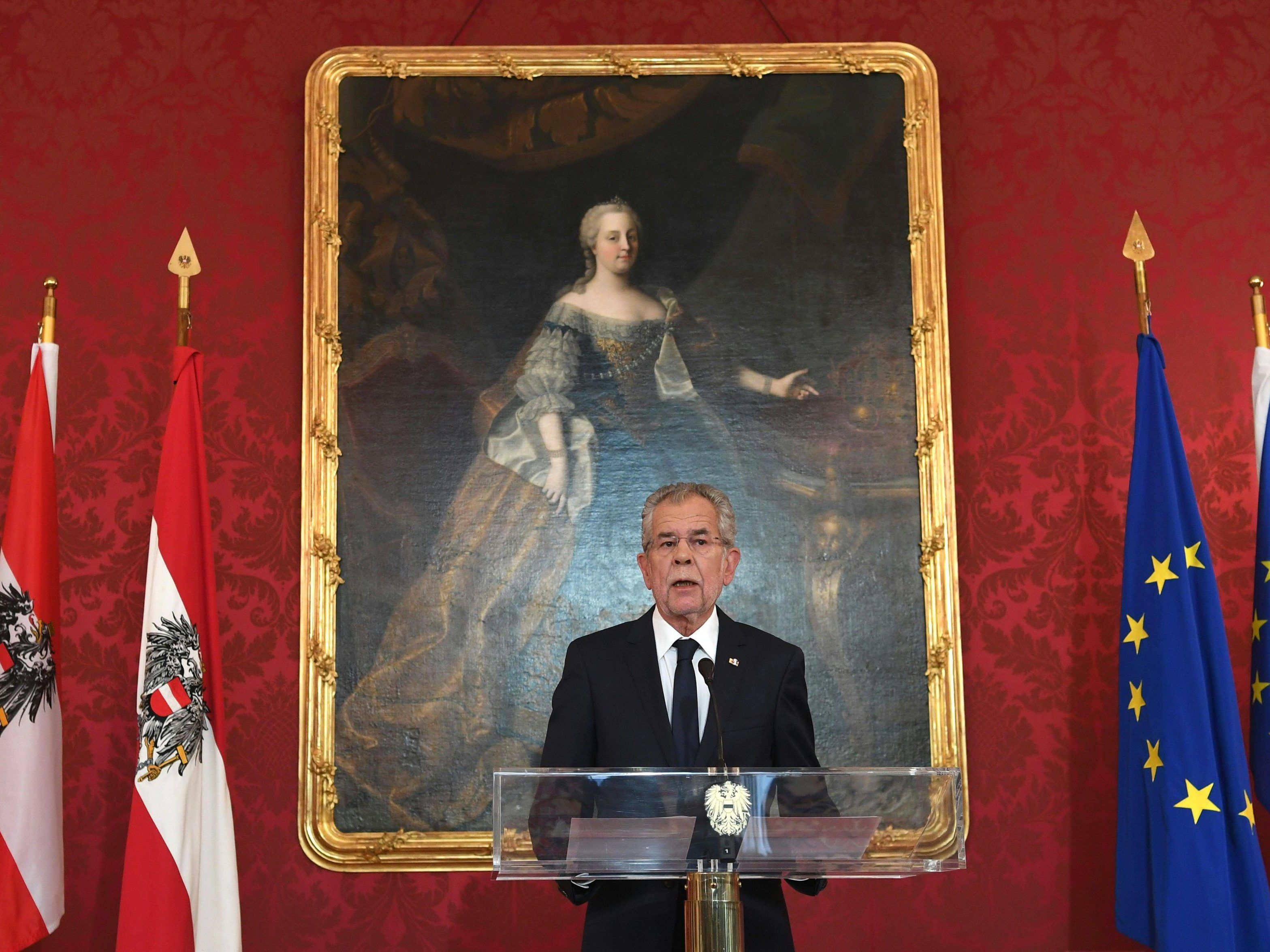 Bundespräsident Van der Bellen wandte sich vor der Nationalratswahl an die Bevölkerung.