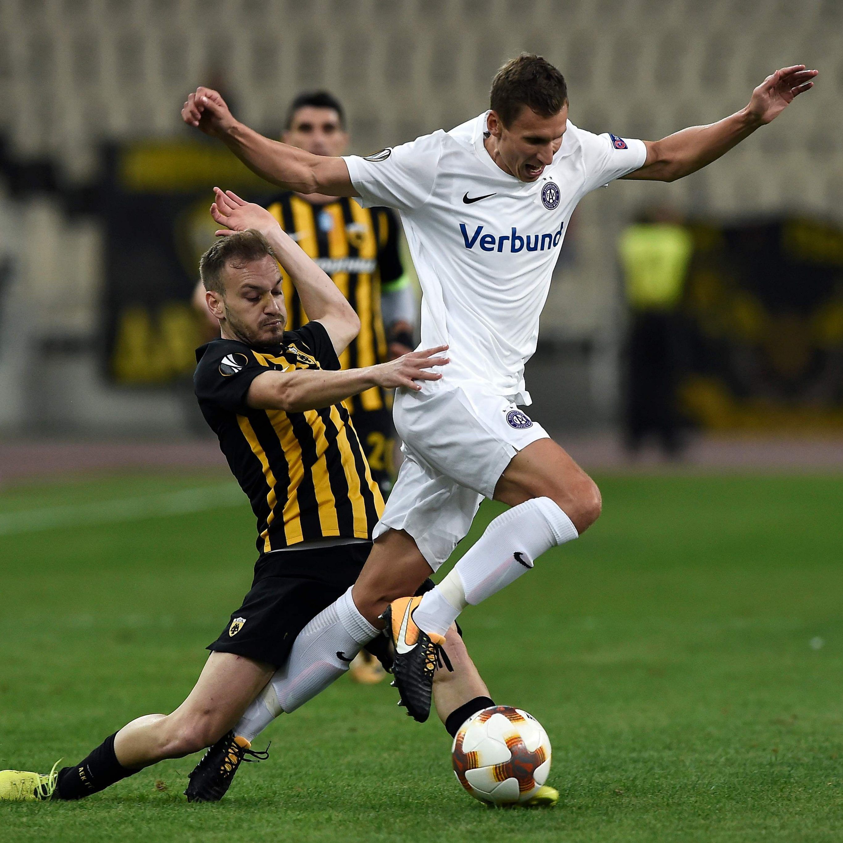 Austria und AEK trennten sich in Athen unentschieden.