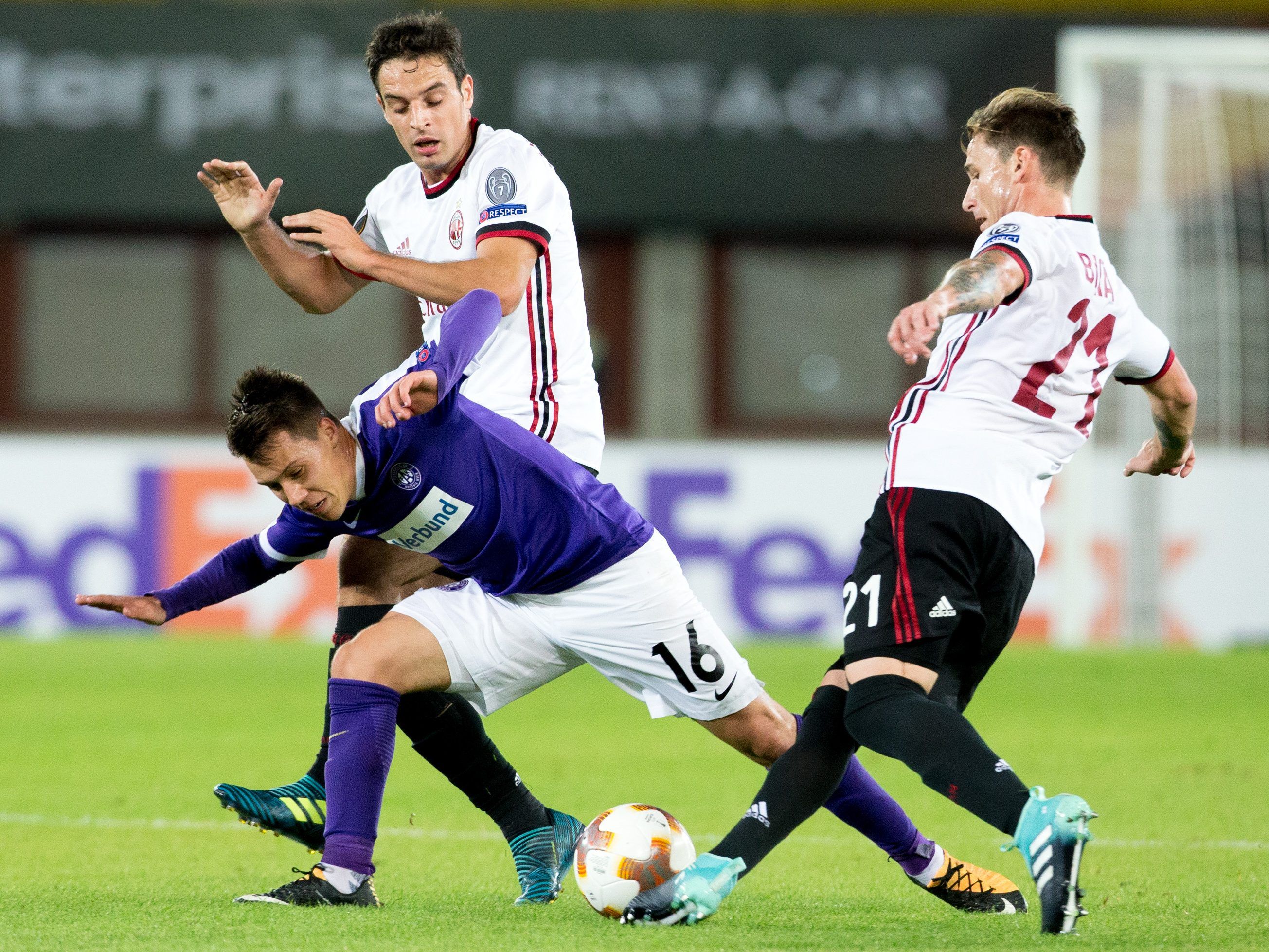 Dominik Prokop und seine Austria mussten sich zum Auftakt der Europa-League-Gruppenphase die Übermacht des AC Milan eingestehen.
