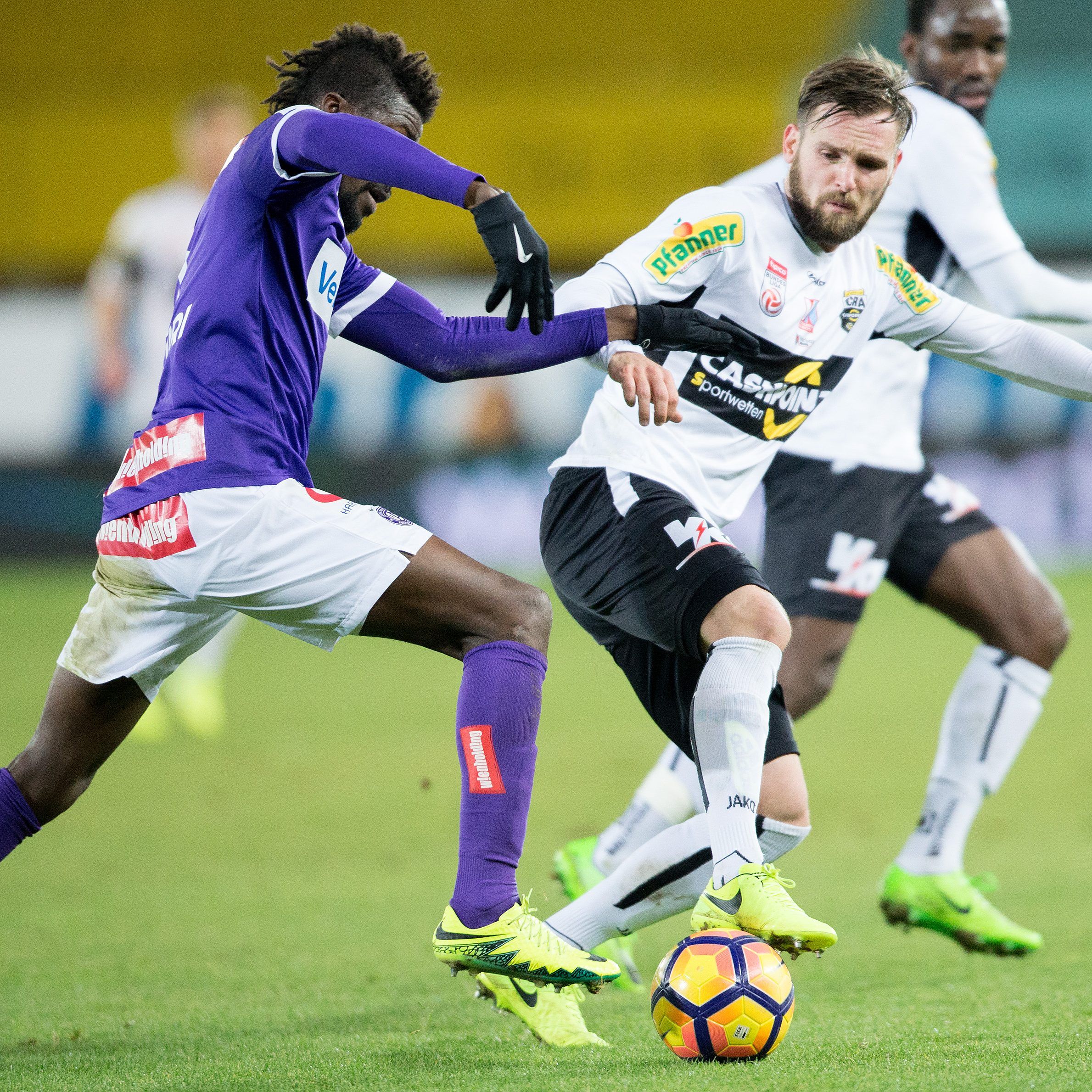 Austria Wien und der SCR Altach stehen sich Sonntagnachmittag im Happel-Stadion gegenüber.