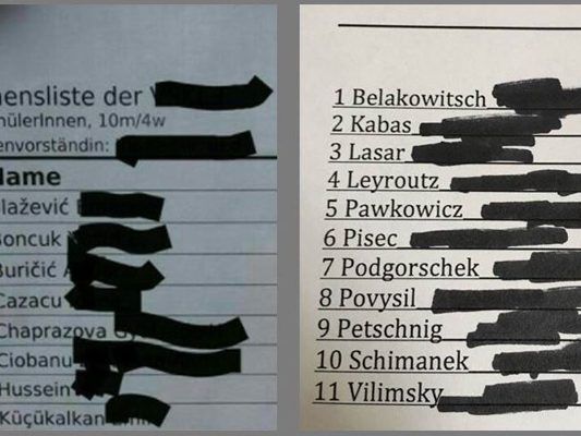 Links die Liste der FPÖ, recht die von Florian Klenk.