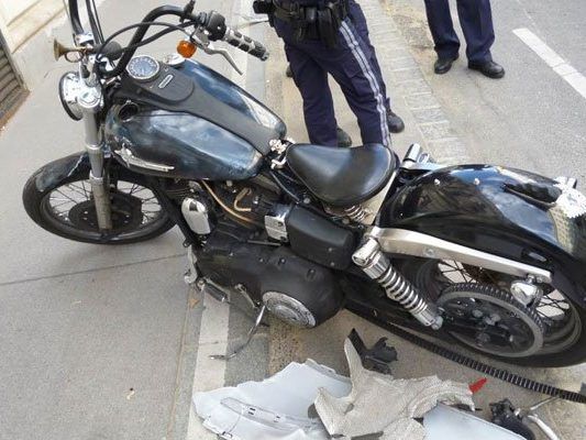 Mit diesem Motorrad kam es zur Verfolgungsjagd Mit diesem Motorrad kam es zur Verfolgungsjagd