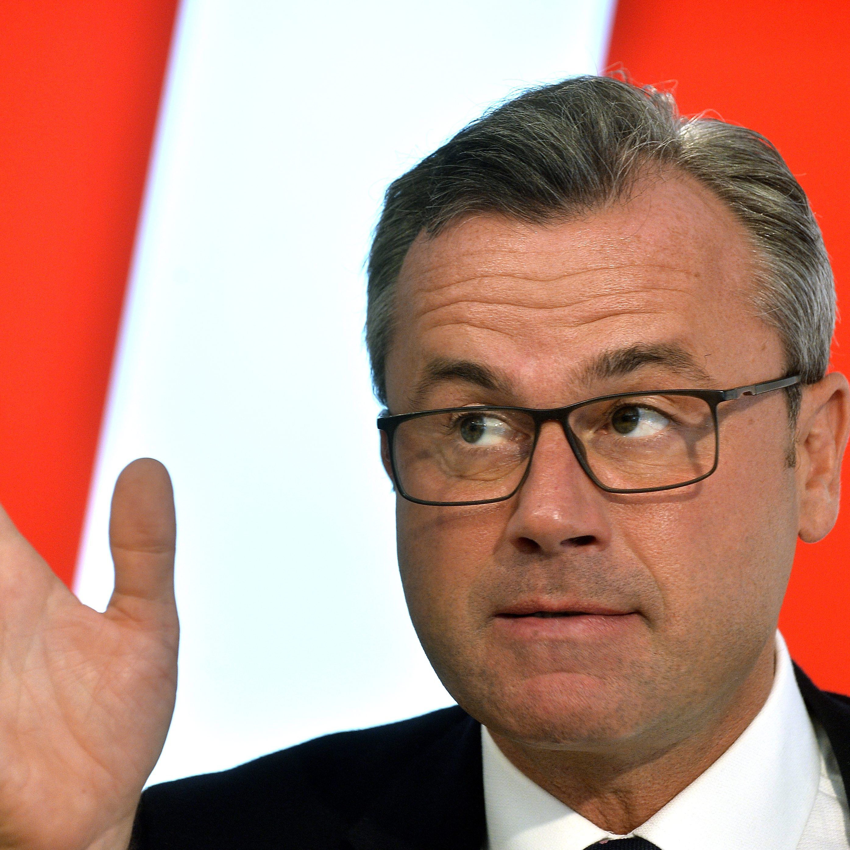 Norbert Hofer präsentiert das FPÖ-Programm.