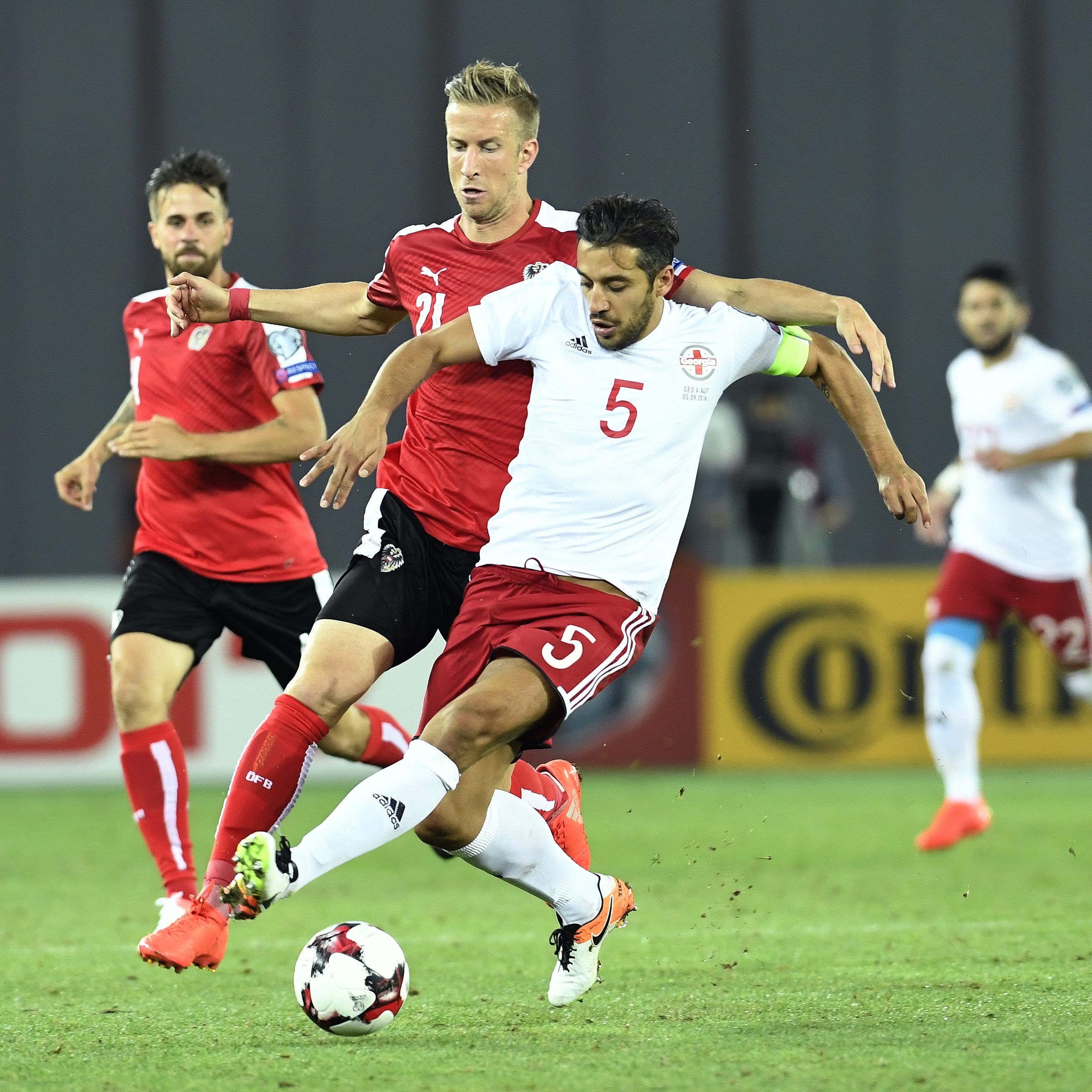 Das österreichische Nationalteam trifft am Dienstagabend auf Georgien.