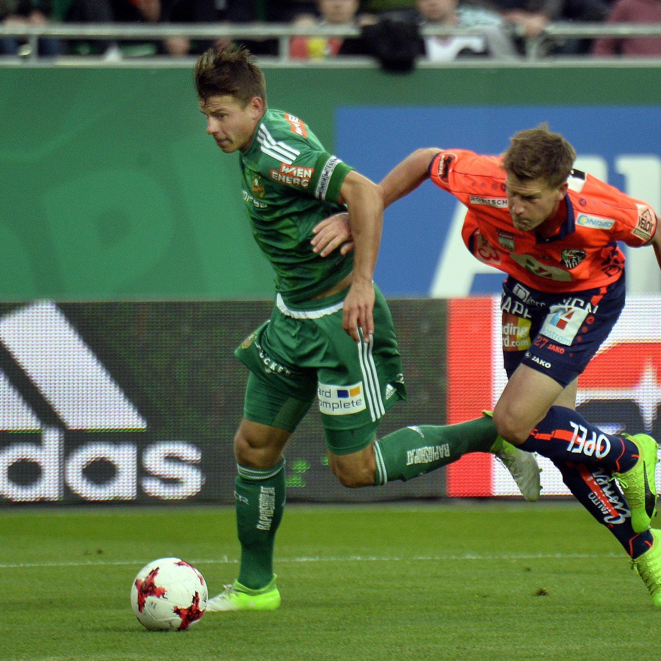 Rapid und der WAC eröffnen die 9. Runde der tipico-Bundesliga.