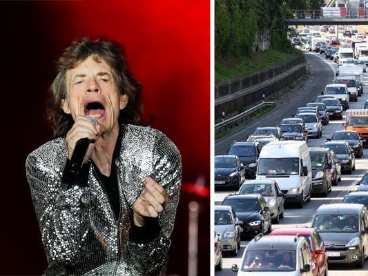 Bei der Anreise zu den Rolling Stones ist massiver Stau zu erwarten Bei der Anreise zu den Rolling Stones ist massiver Stau zu erwarten