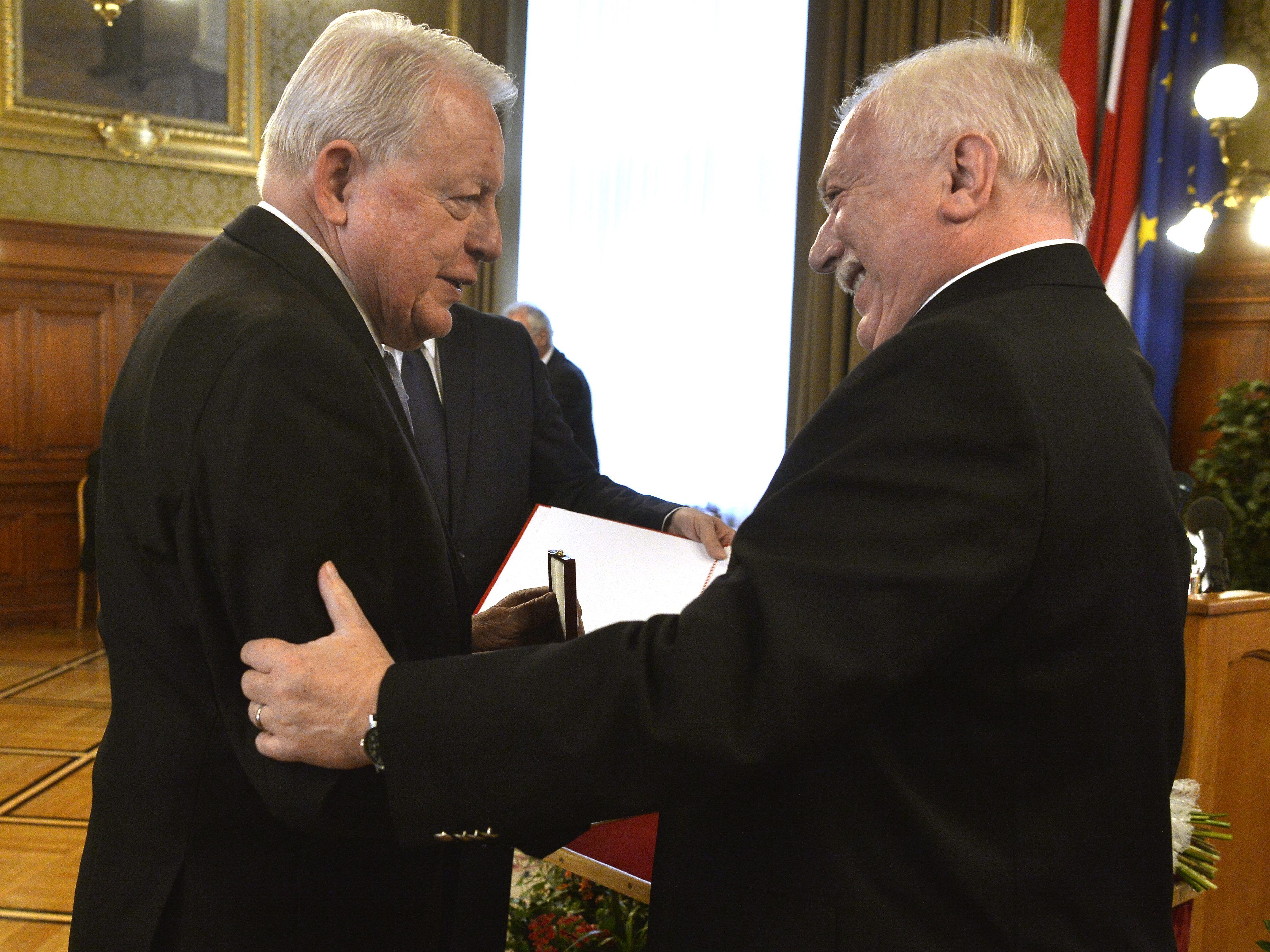 Vranitzky wurde zum Ehrenbürger der Stadt Wien ernannt.