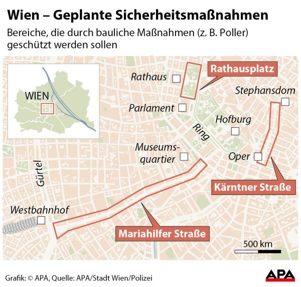 Wien Ð Geplante Sicherheitsma§nahmen