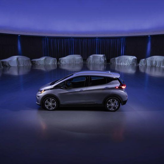General Motors testet ihren selbstfahrenden Chevrolet Bolt in Downtown Manhattan.