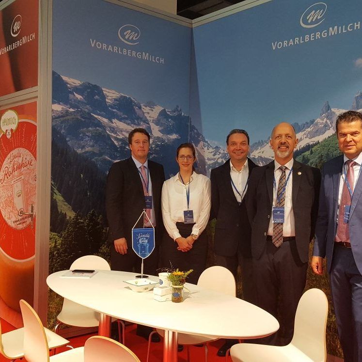 Verkaufsteam der Vorarlberg Milch auf der Anuga.