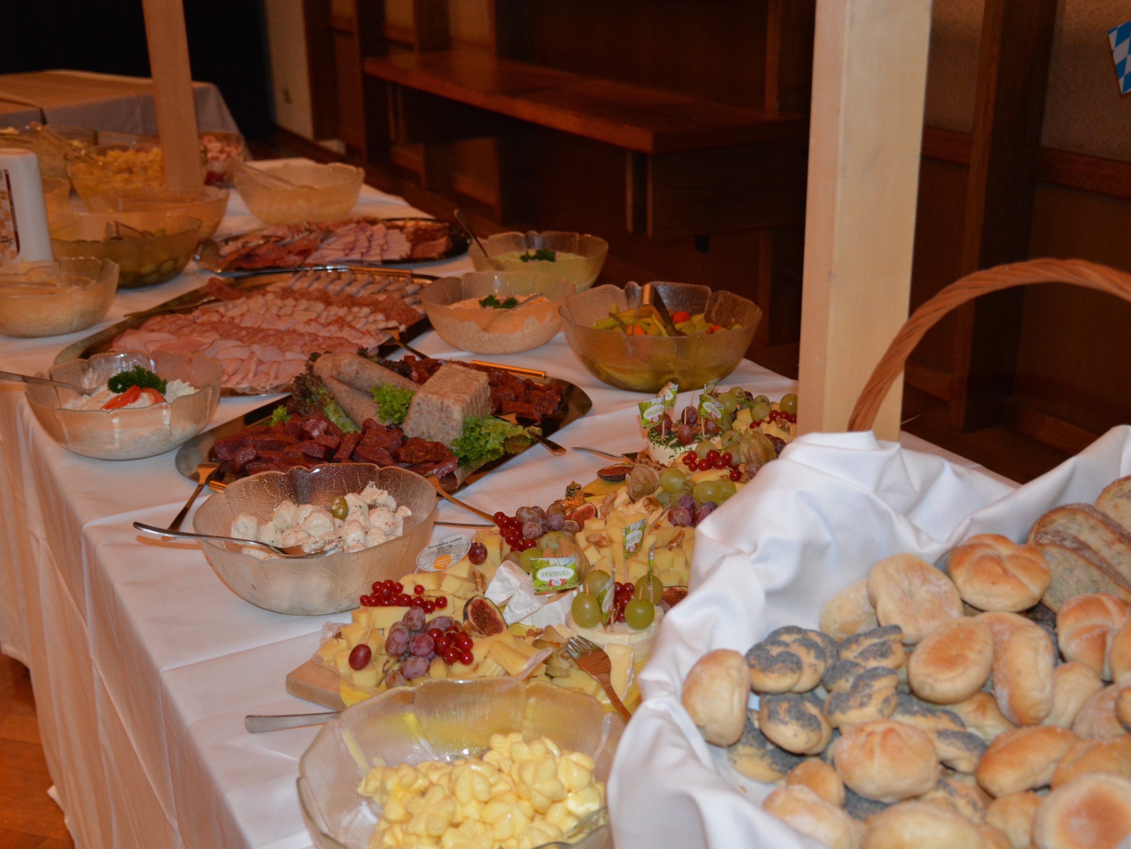 Das reichhaltige Buffet