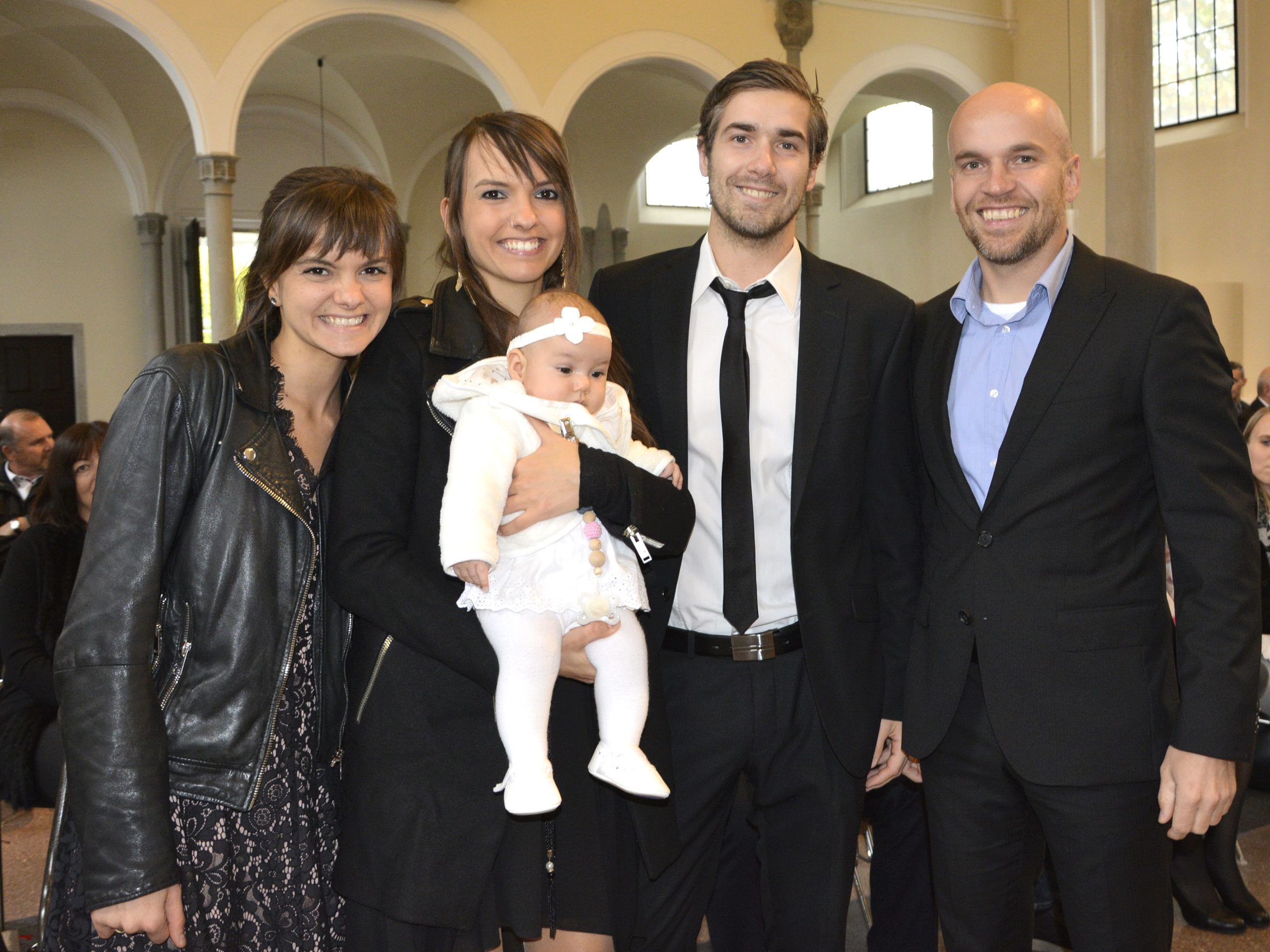 Klara und Thomas Weber ließen ihr Töchterchen Chiara Marie in der Kirche St. Sebastian in Hard taufen. Klara und Thomas Weber ließen ihr Töchterchen Chiara Marie in der Kirche St. Sebastian in Hard taufen.